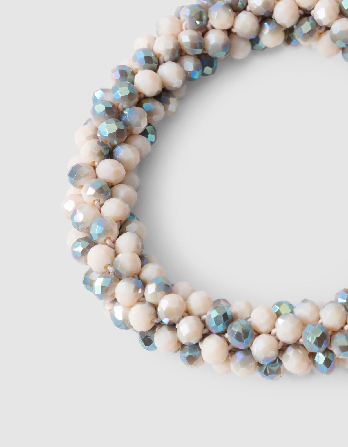 Beaded Hair Elastic Light Grey SHOEBY ACCESSOIRES