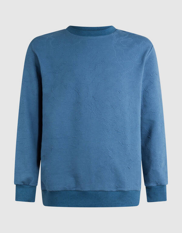 Strukturpullover Blau SHOEBY MEN