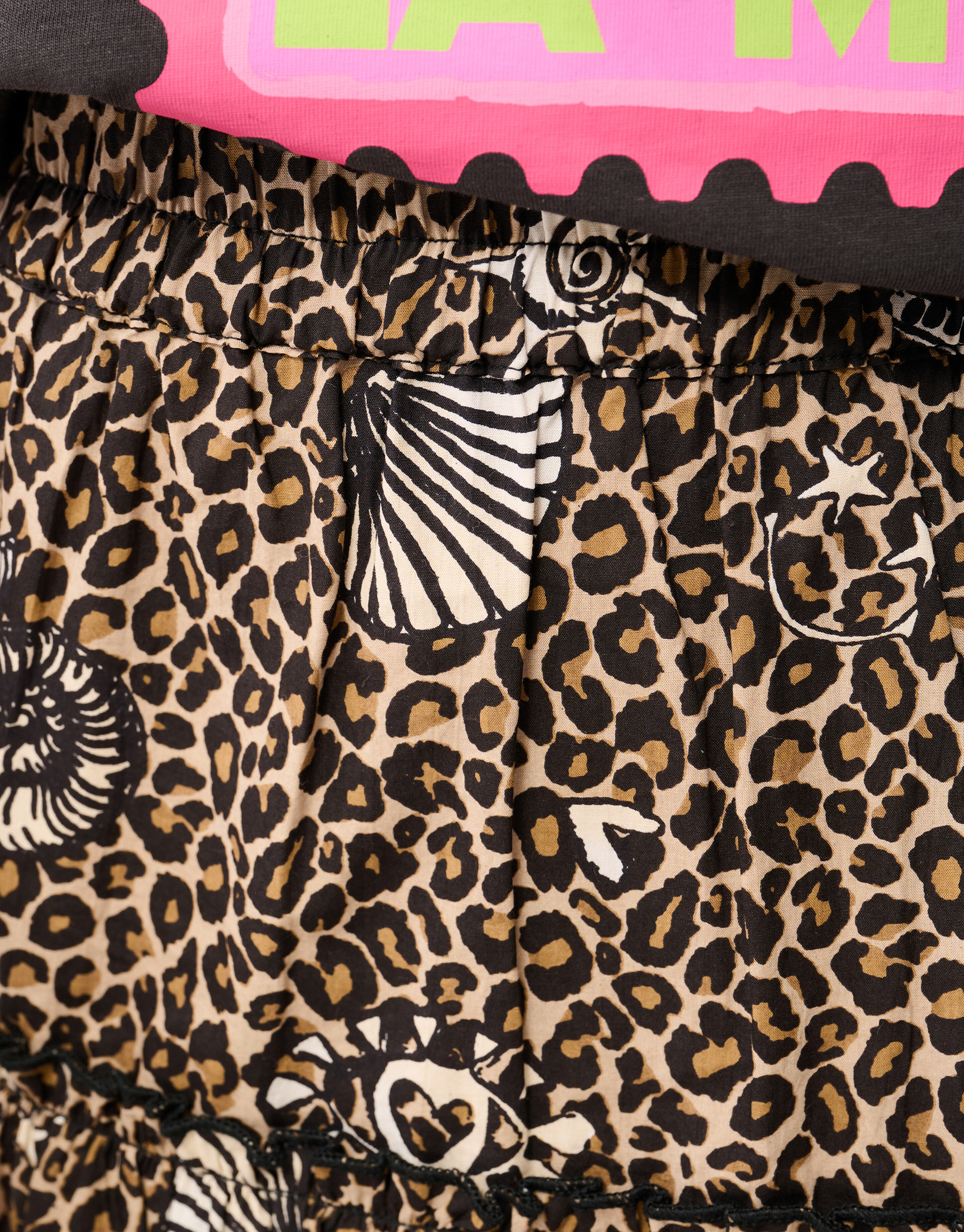 Bedruckter Leoparden Maxirock Braun SHOEBY GIRLS