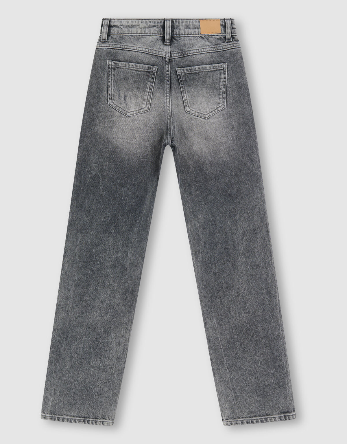 Destroyed Straight Fit Jeans Dunkelgrau SHOEBY GIRLS