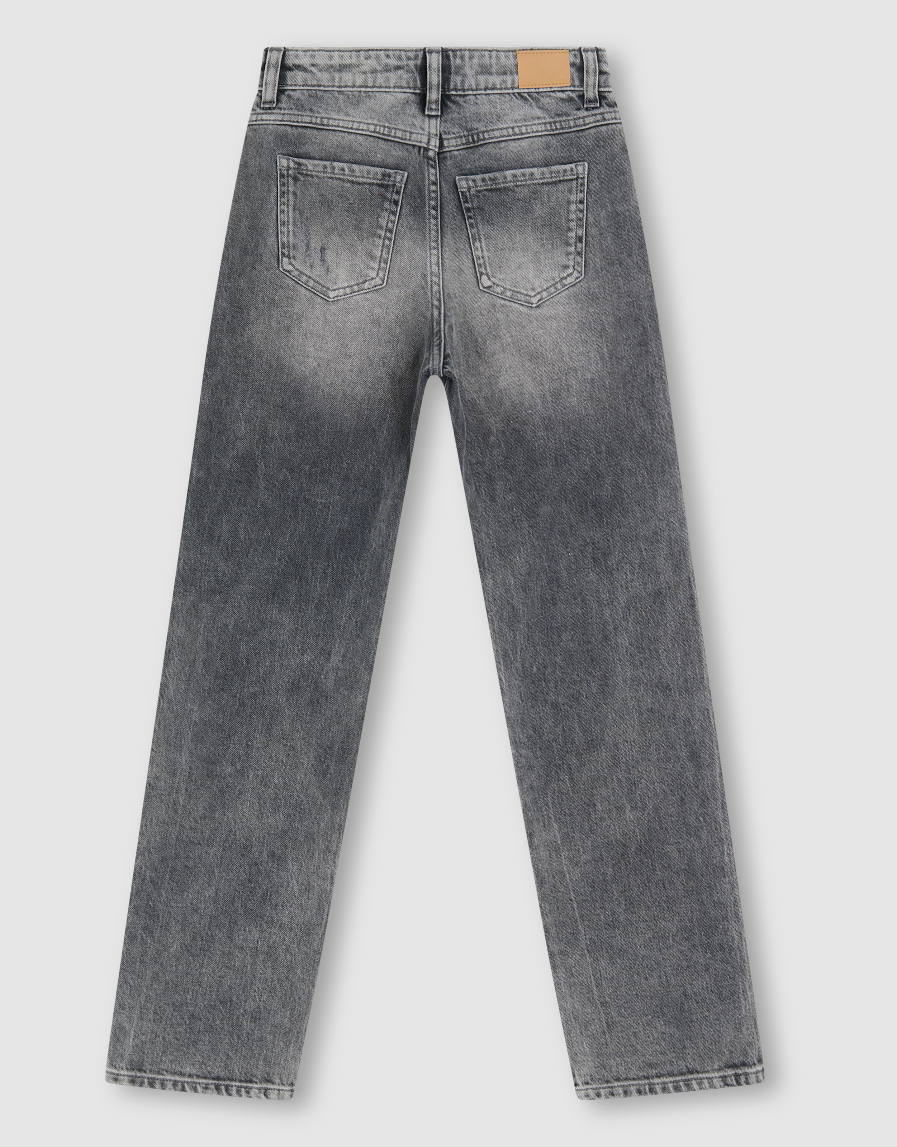 Destroyed Straight Fit Jeans Dunkelgrau SHOEBY GIRLS