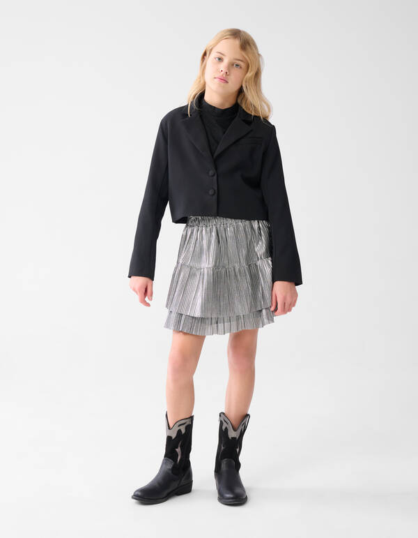 Cropped Blazer Schwarz SHOEBY GIRLS