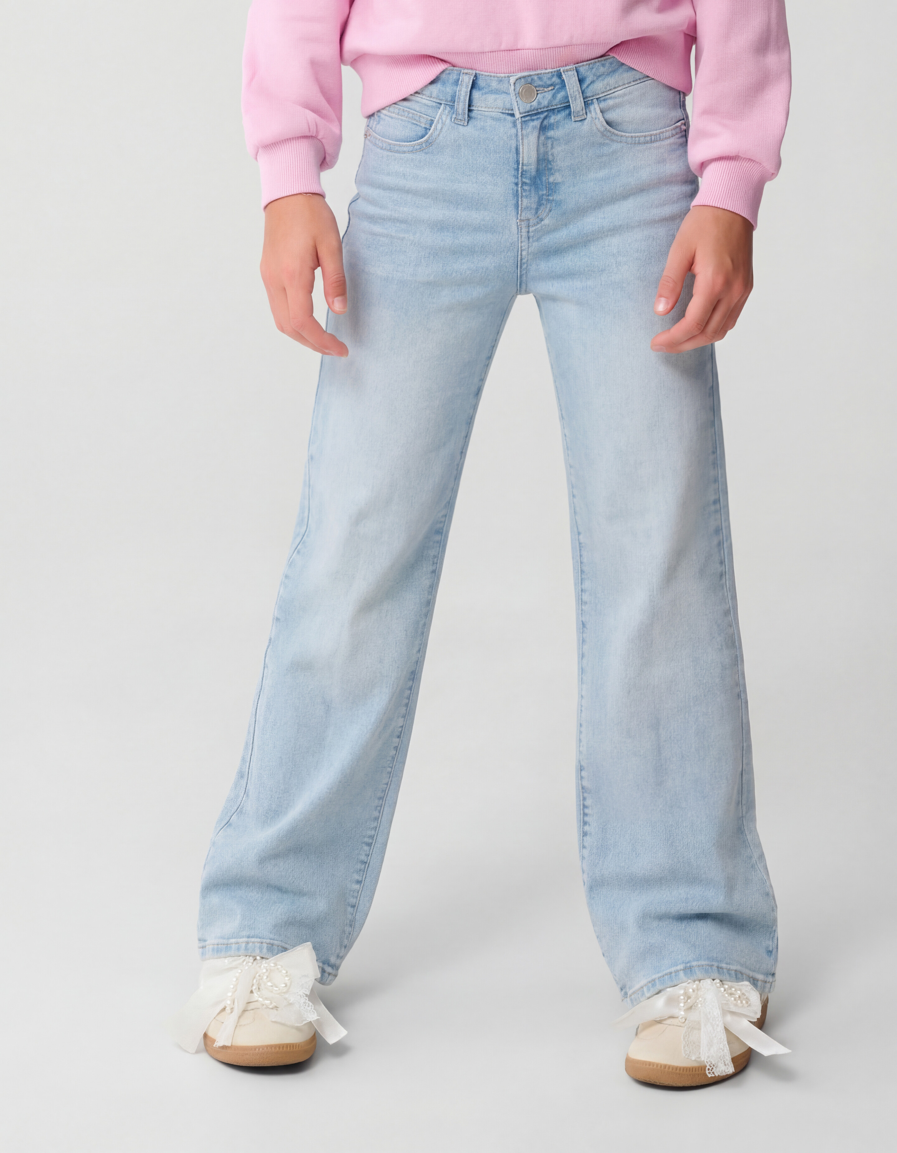 Flared Fit Jeans gebleicht SHOEBY GIRLS
