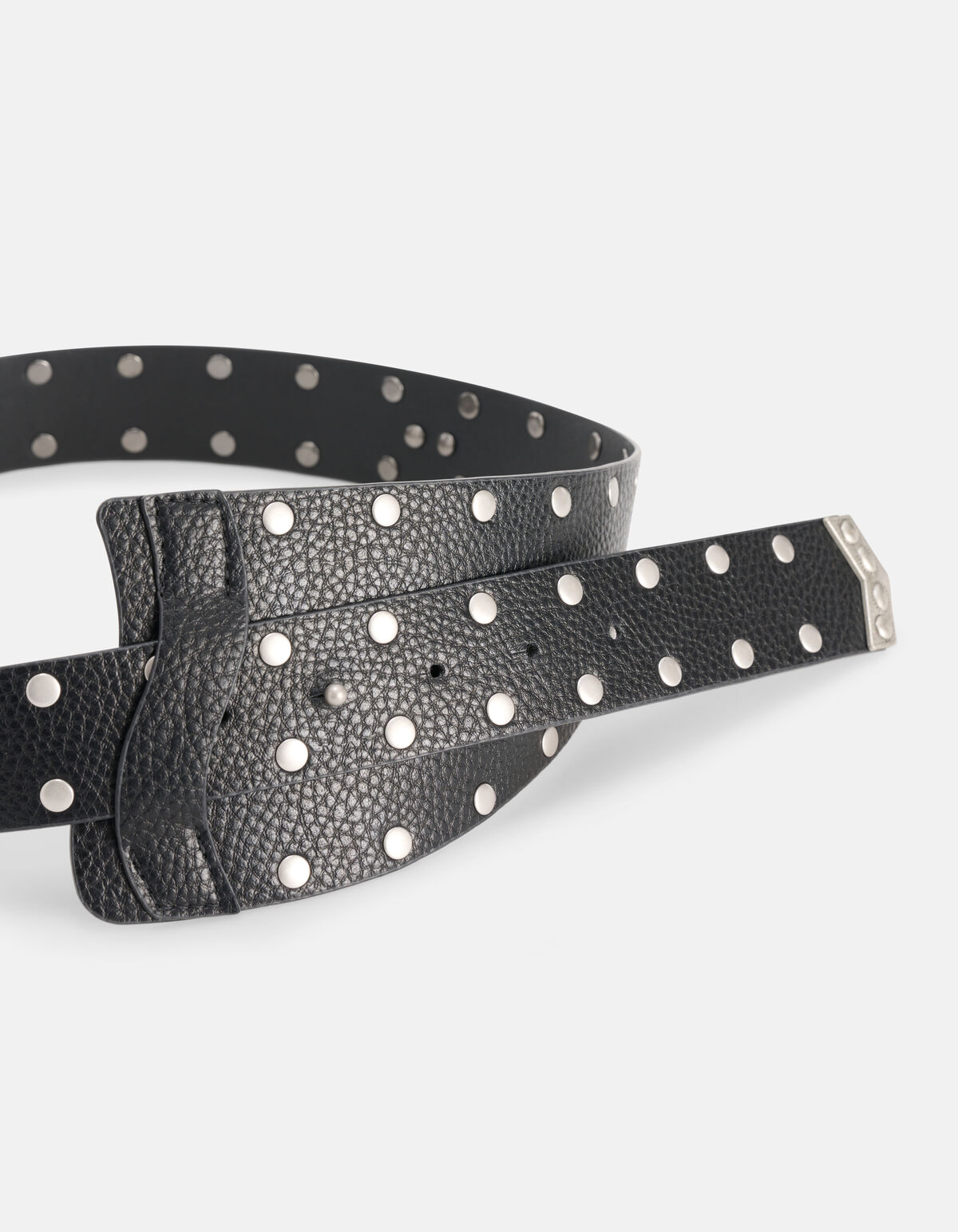 Taillengürtel mit Nieten Schwarz SHOEBY ACCESSOIRES