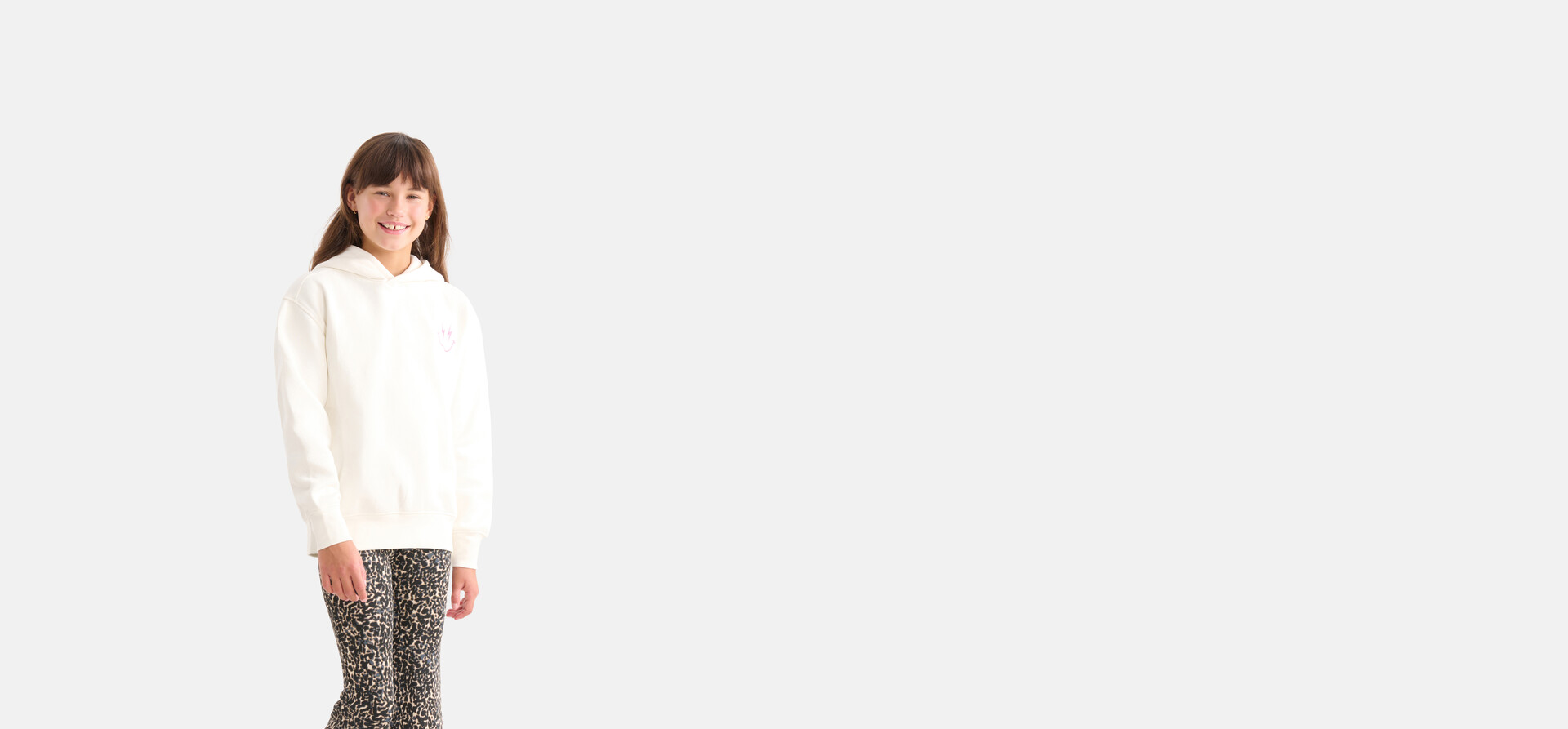 Artwork Hoodie Off White SHOEBY GIRLS