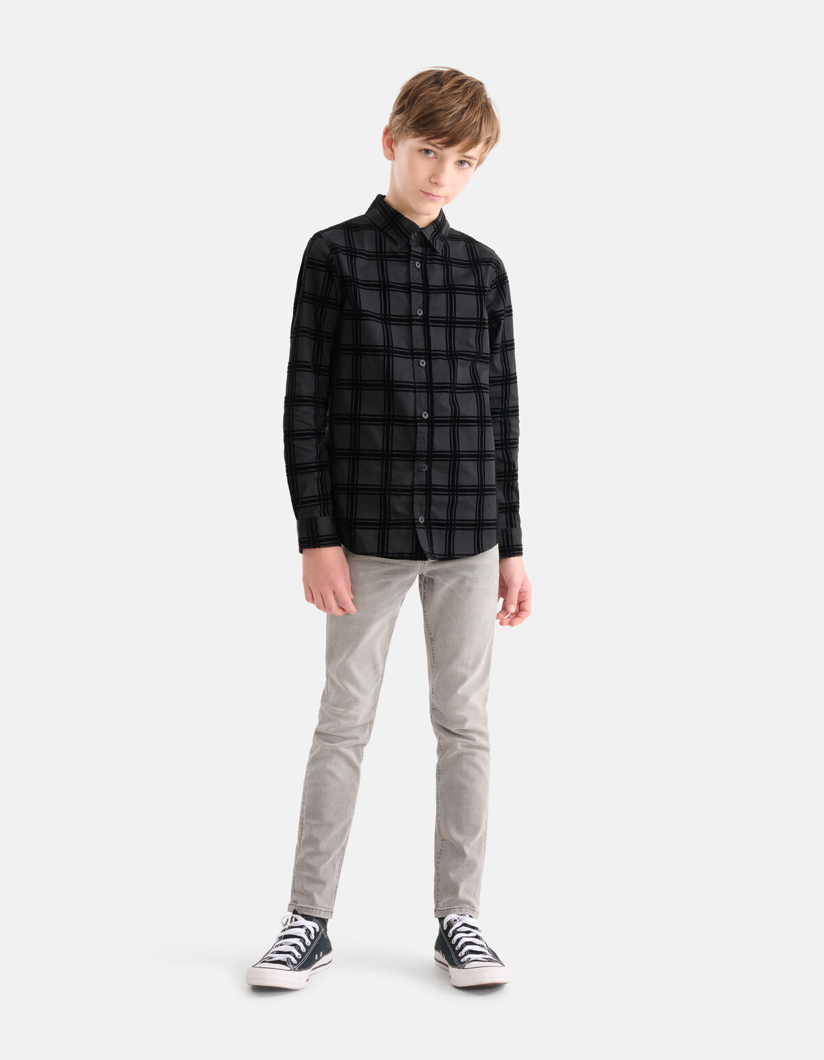 Flock Shirt Schwarz SHOEBY BOYS