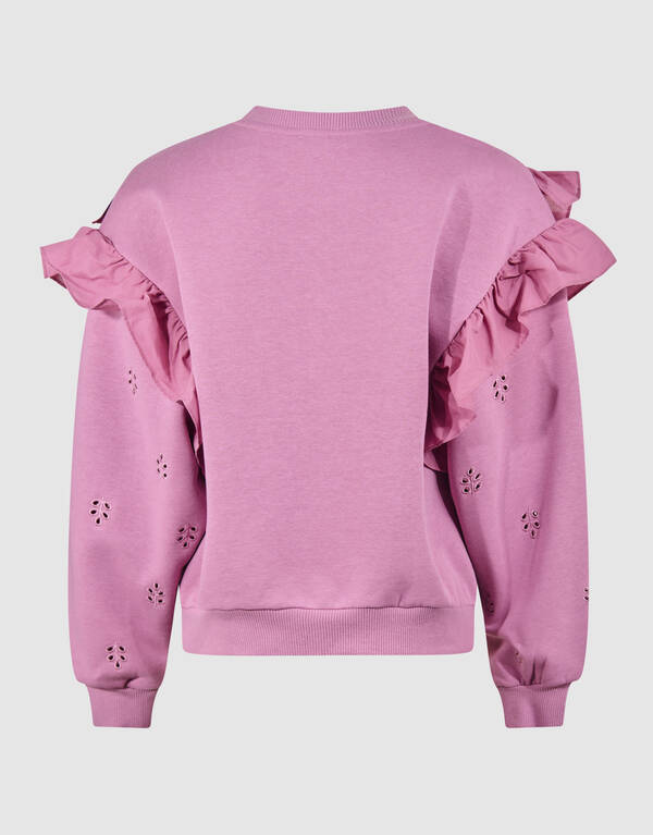 Pullover mit Rüschenstickerei Rosa SHOEBY GIRLS