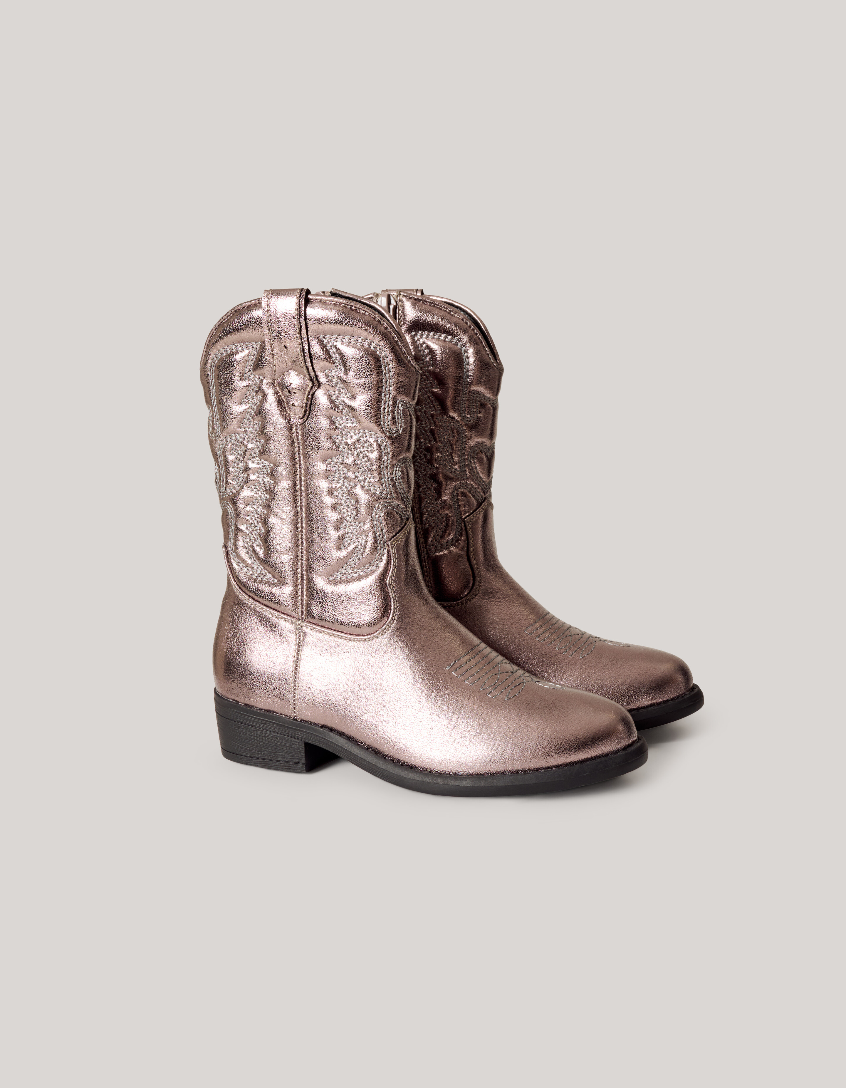 Metallische Cowboystiefel Gold SCHOENEN SHOEBY