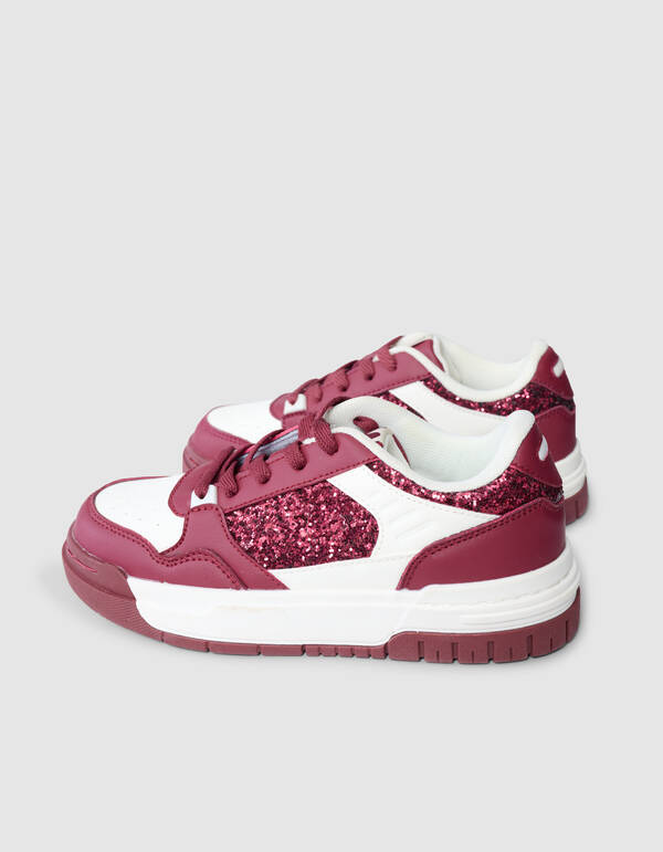 Glitzer Sneaker Dunkelrot SCHOENEN SHOEBY