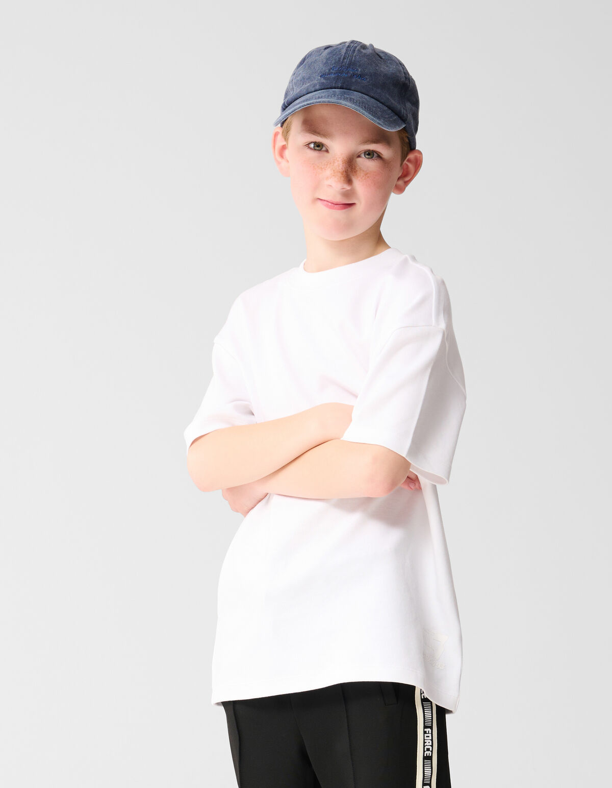 Basic-T-Shirt Weiß SHOEBY BOYS