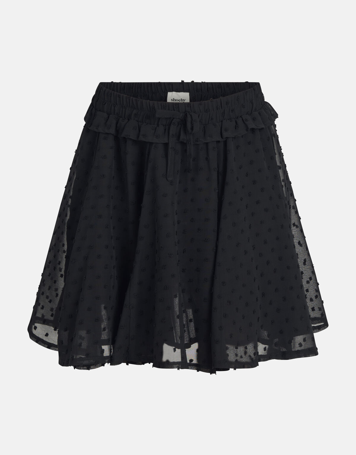 Chiffon-Punkt-Rock Schwarz SHOEBY GIRLS