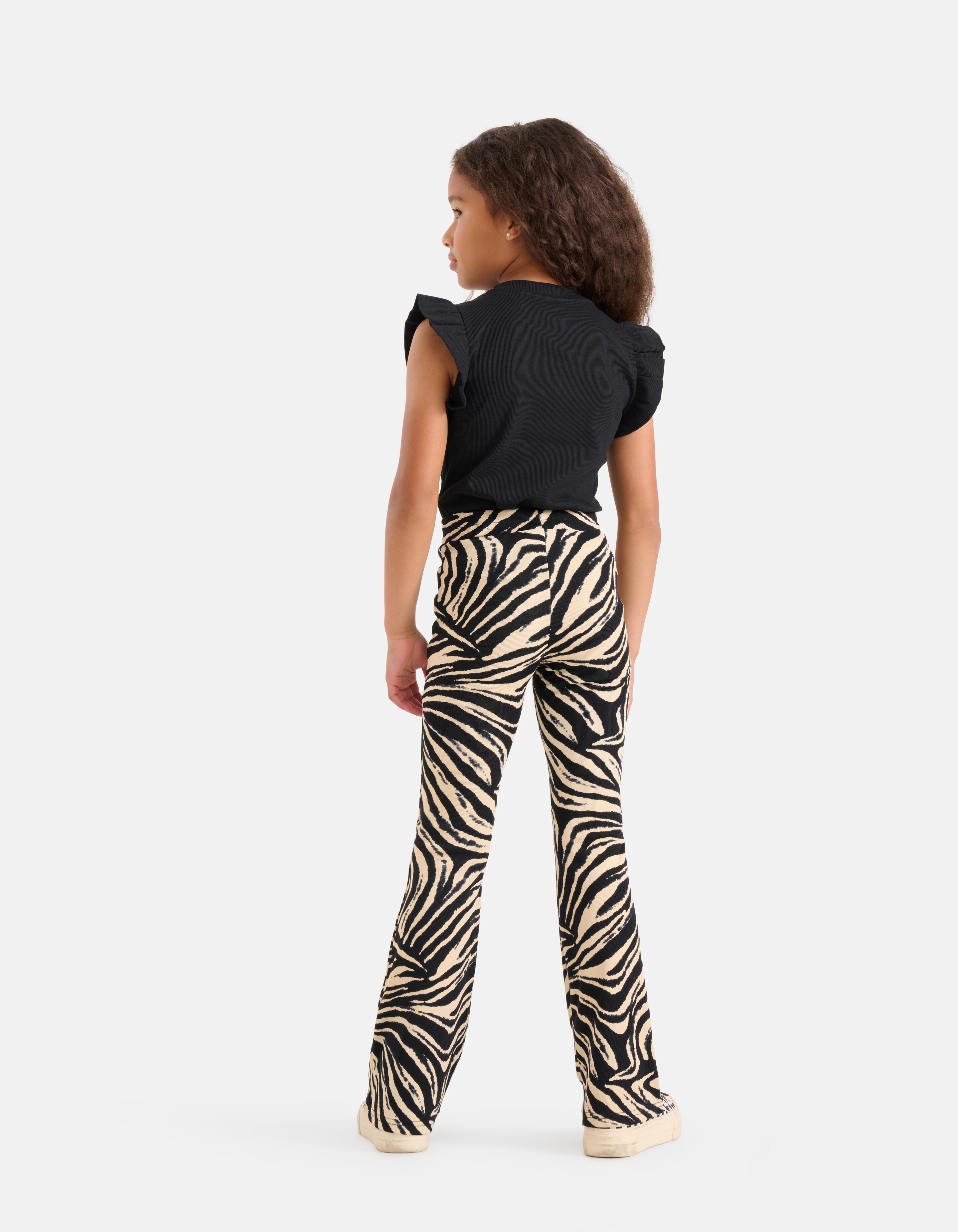 Zebra Print Flared Legging SHOEBY GIRLS