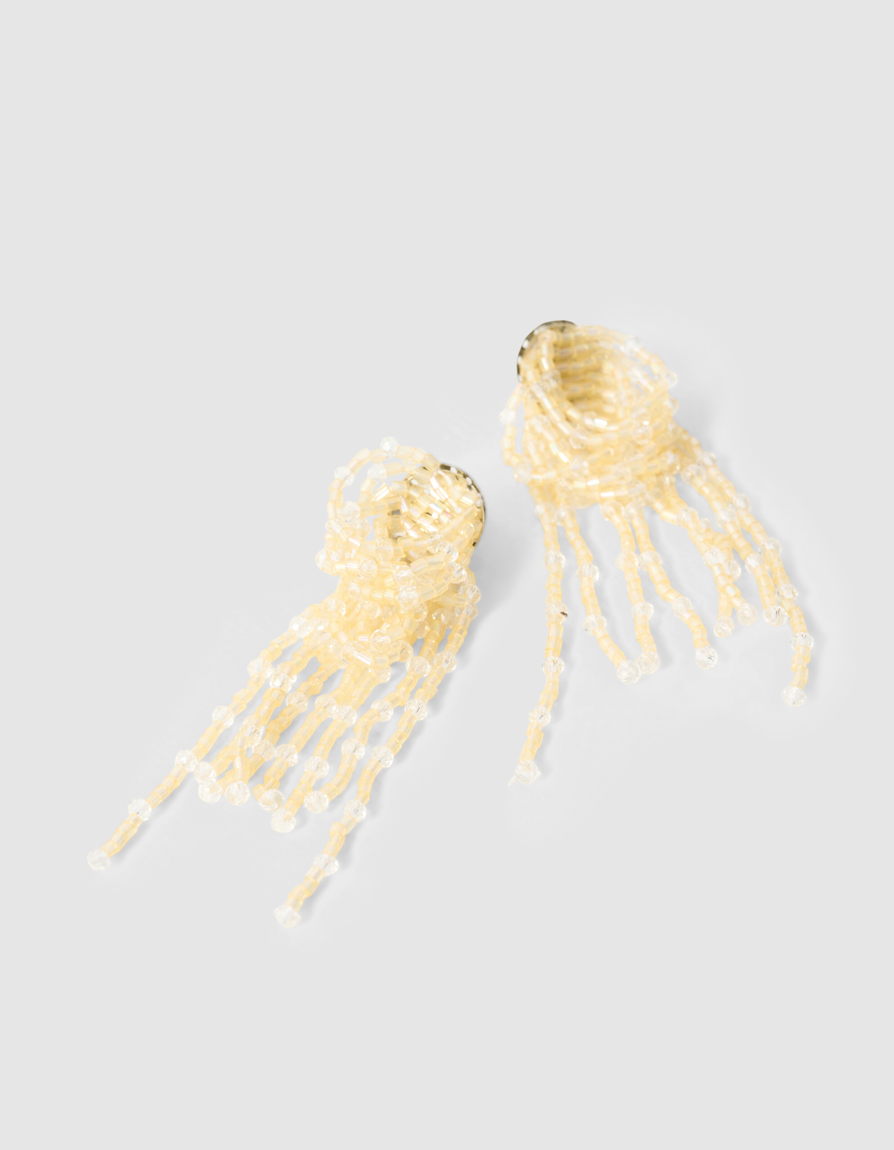 Multi Beaded Ohrringe Hellgelb SHOEBY ACCESSOIRES