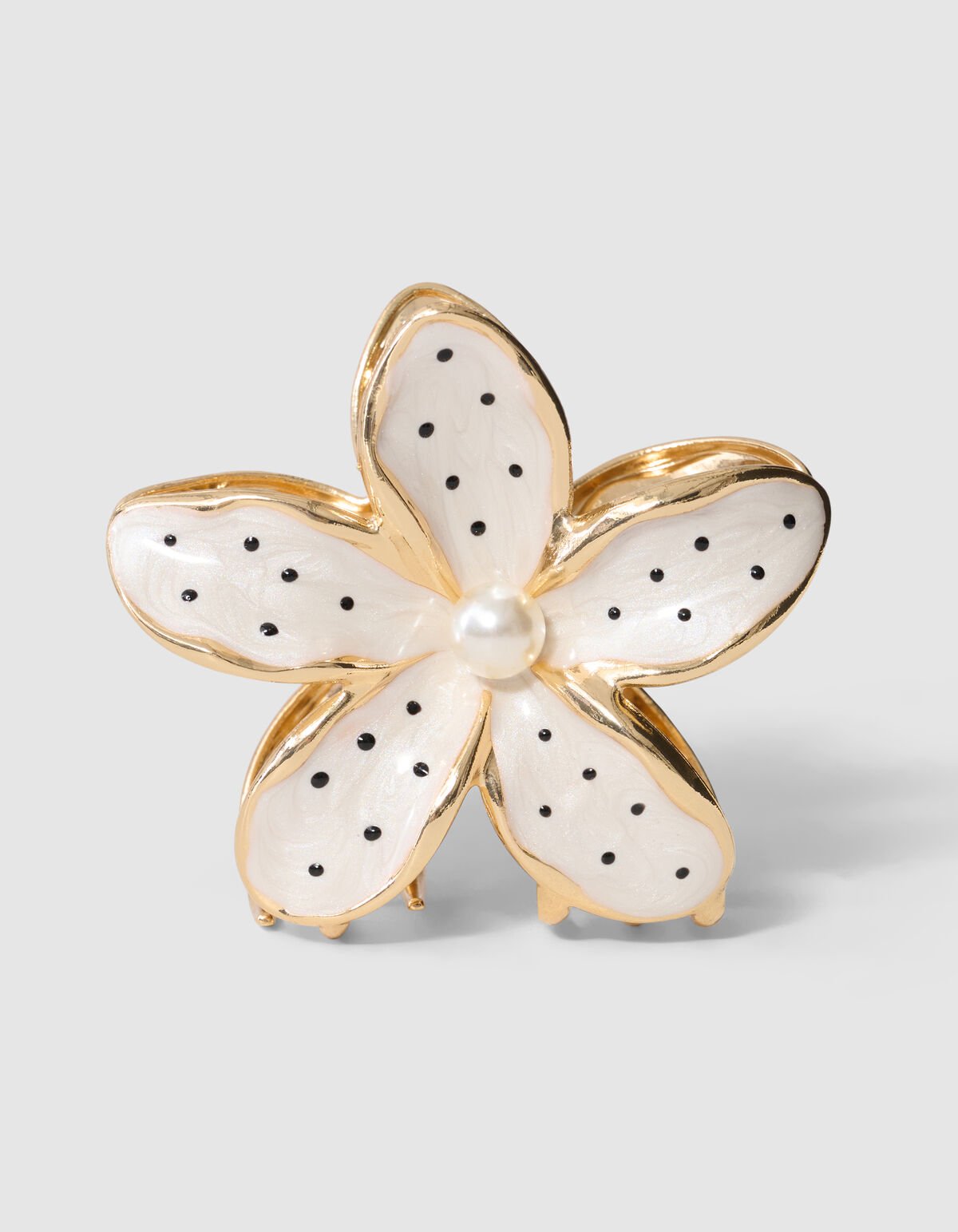 Polkadot Haarclip Gold SHOEBY ACCESSOIRES