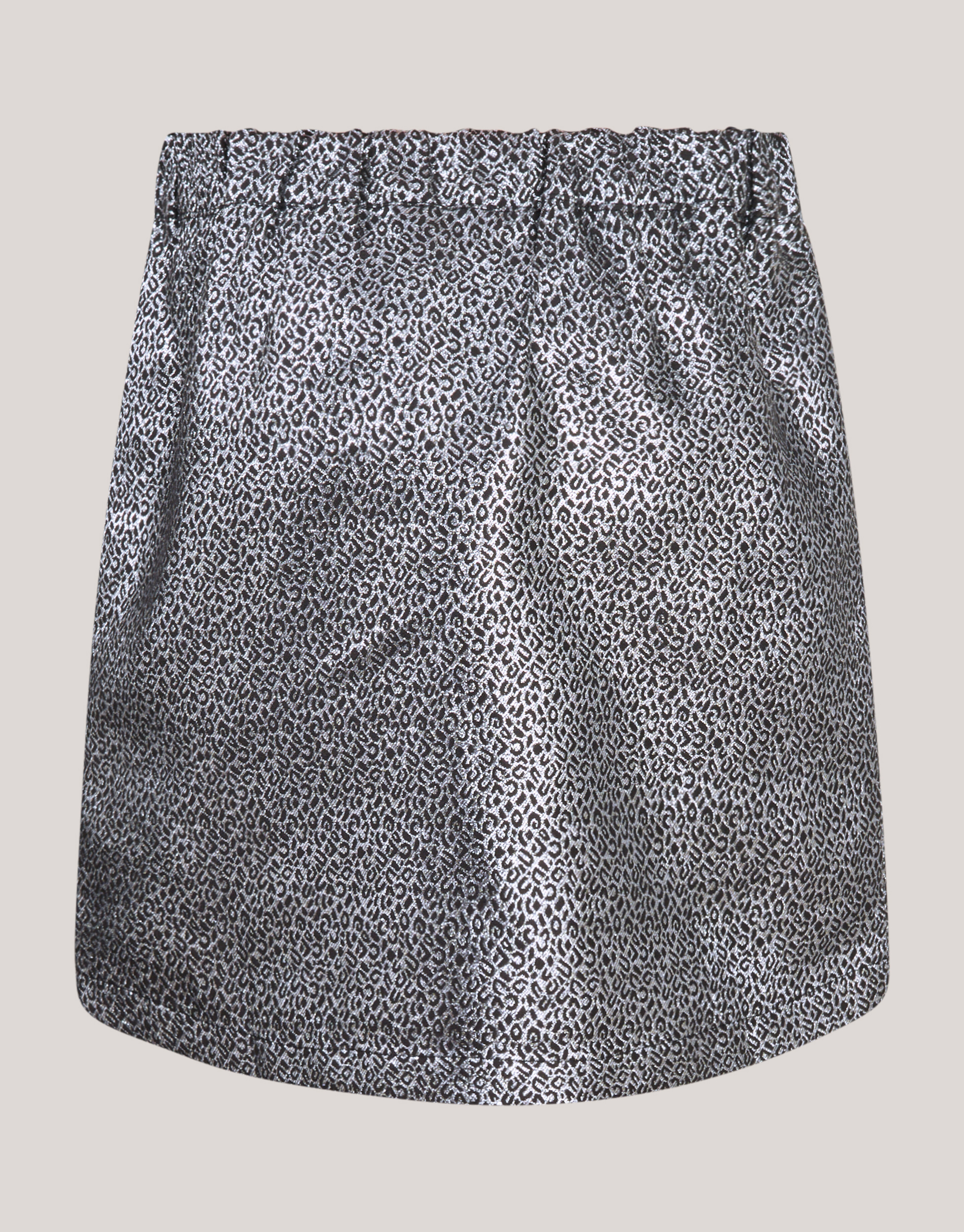 Jacquard-Schleifenminirock Silber SHOEBY GIRLS