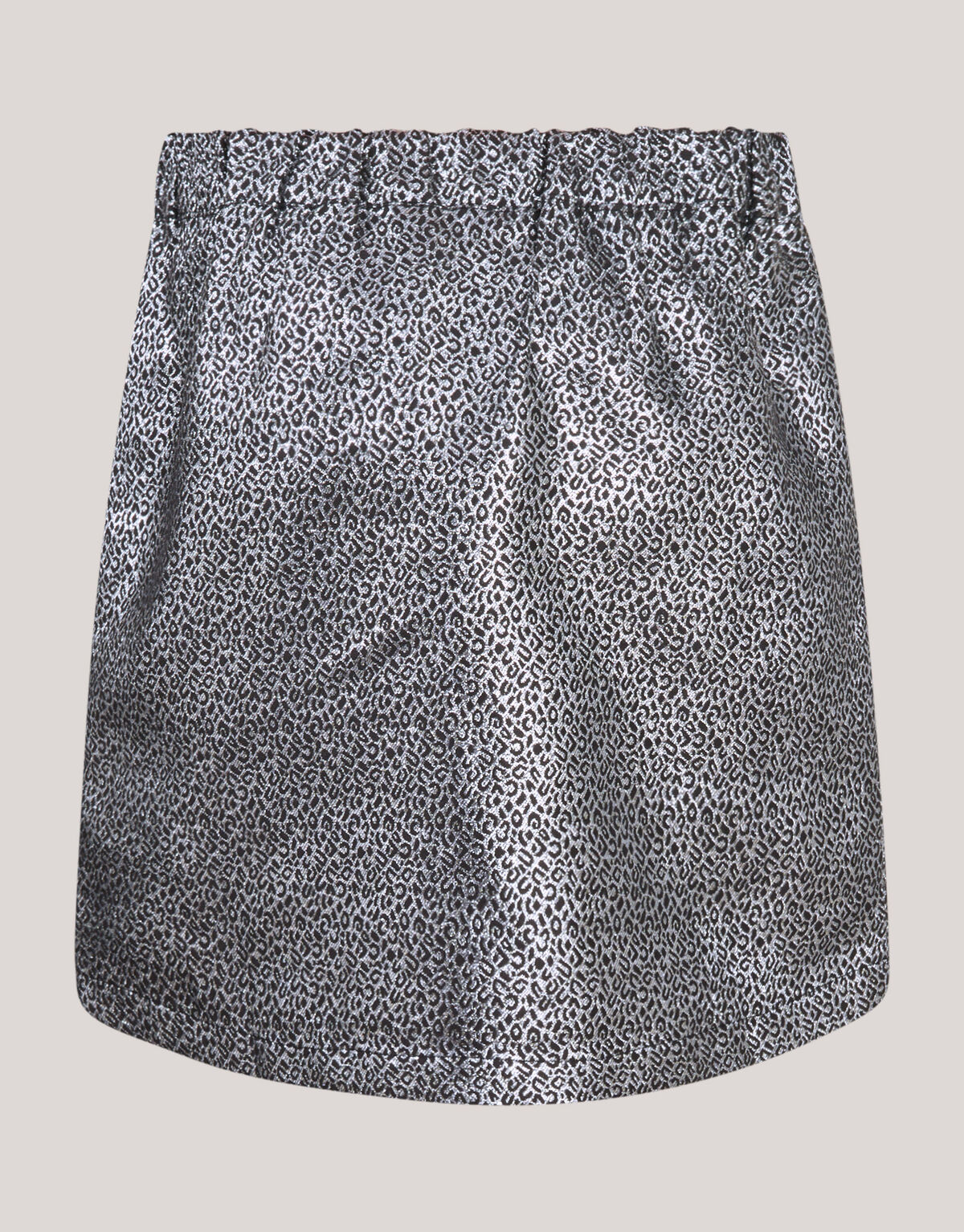 Jacquard-Schleifenminirock Silber SHOEBY GIRLS