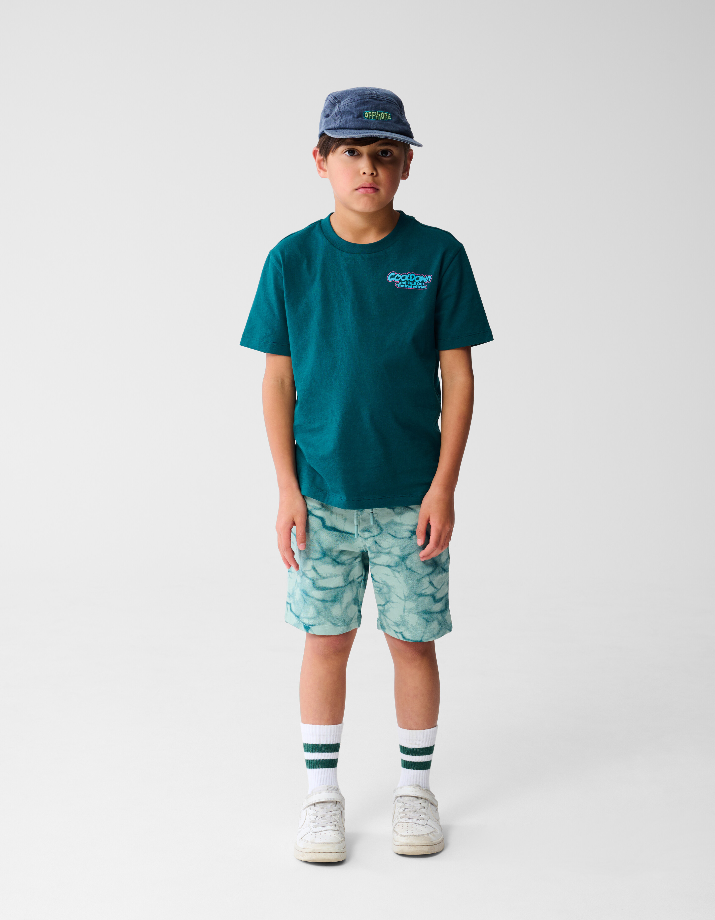 Cooldown Artwork T-shirt Dunkelgrün SHOEBY BOYS