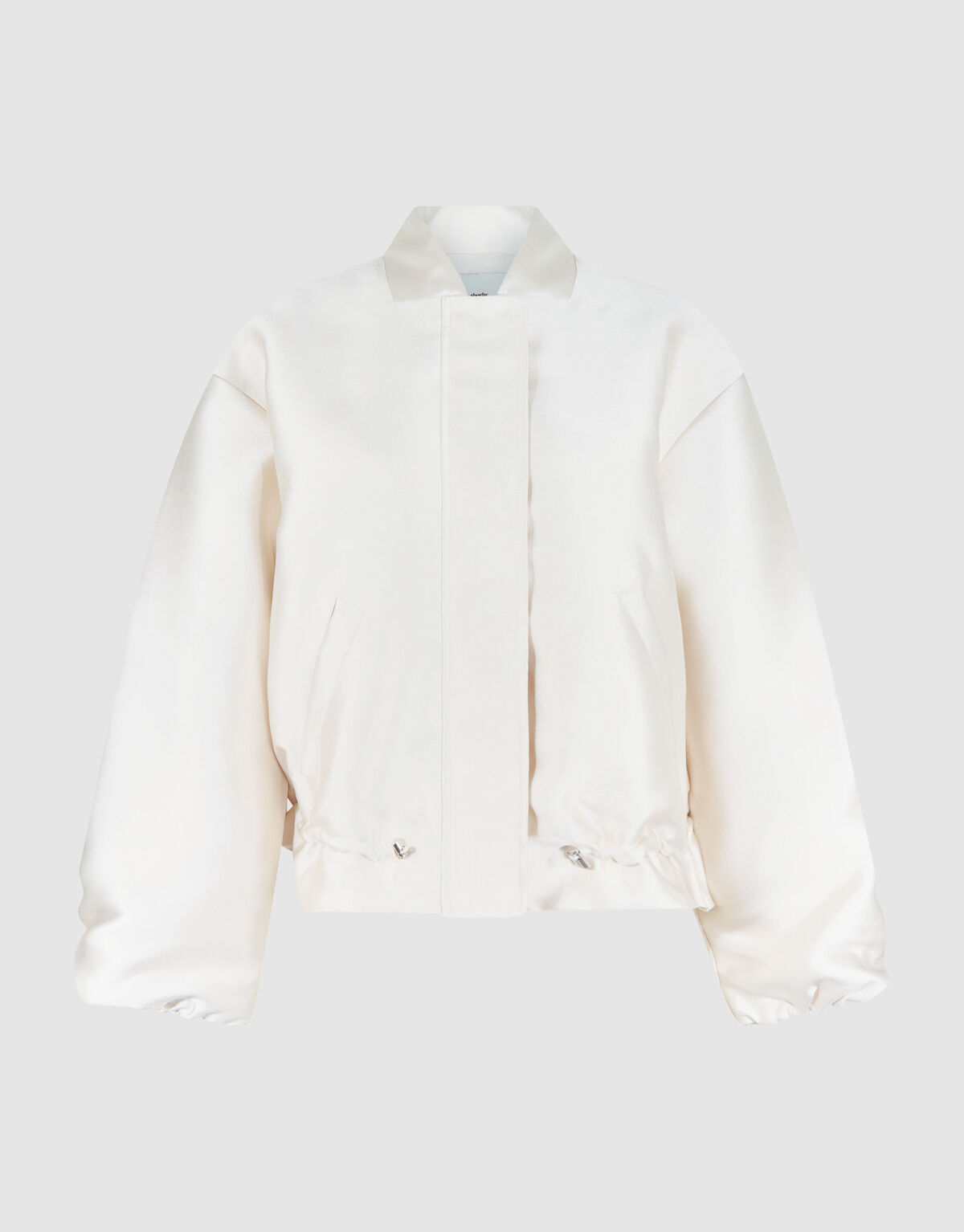 Satin Bomber Off White SHOEBY WOMEN