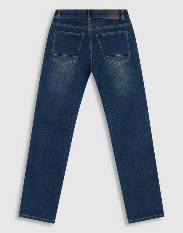 Slim Straight Fit Jeans Dunkelblau L32 SHOEBY MEN
