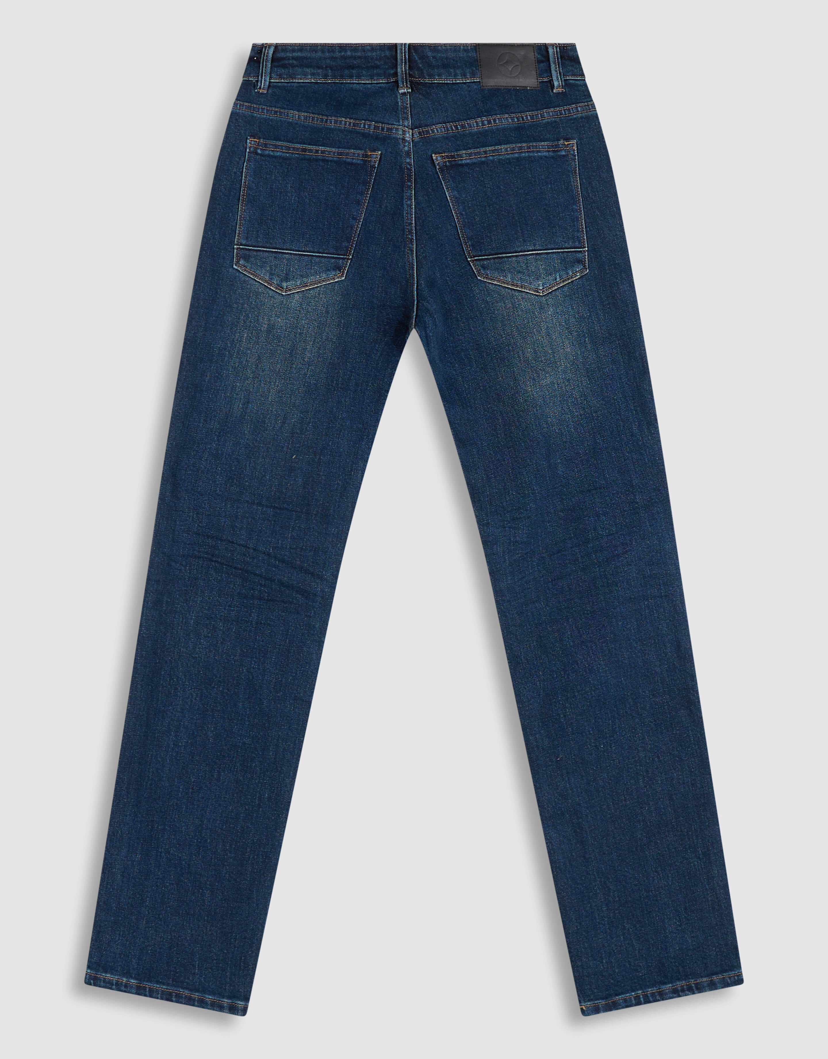 Slim Straight Fit Jeans Dunkelblau L32 SHOEBY MEN
