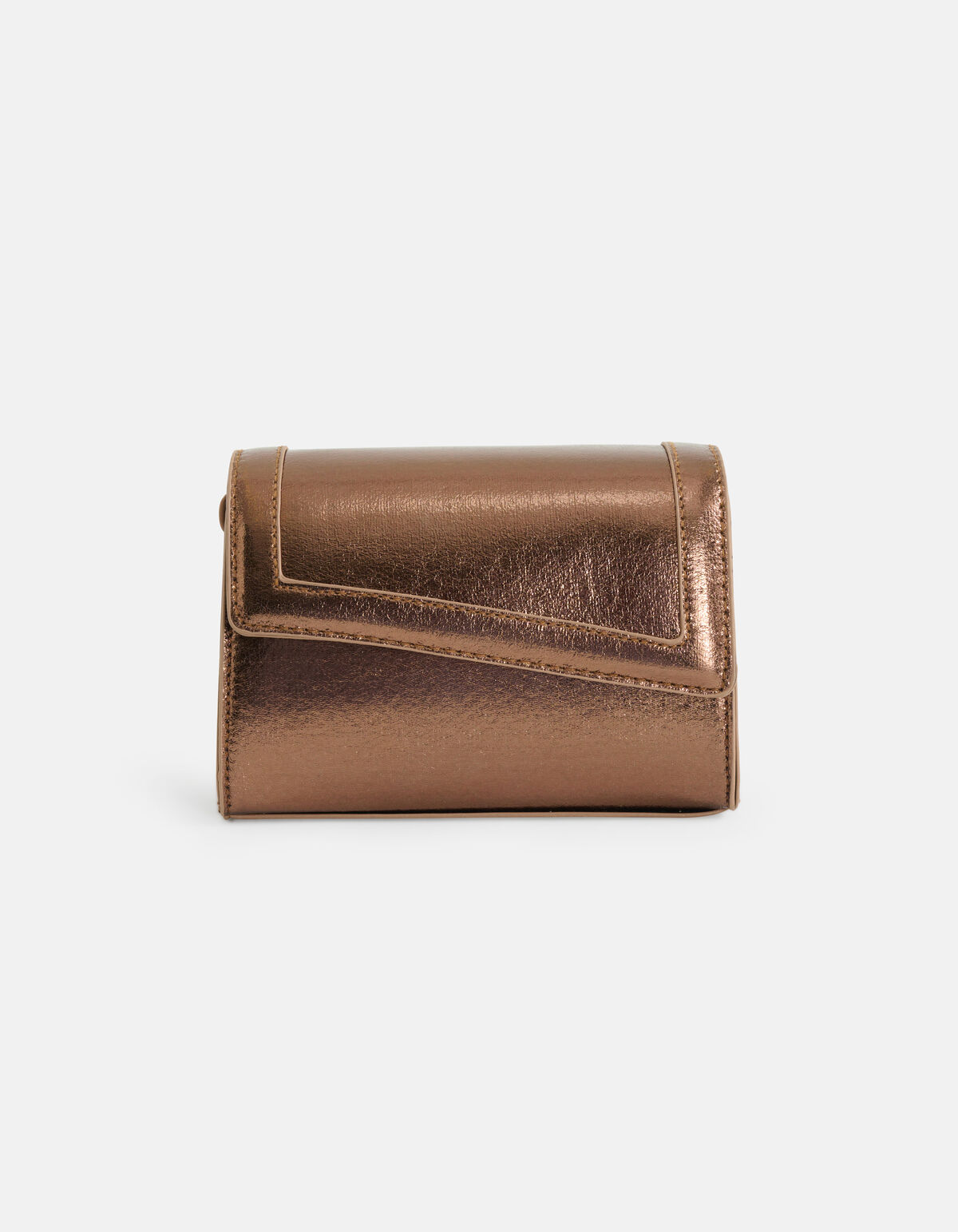 Metallic-Mini-Tasche Braun SHOEBY ACCESSOIRES