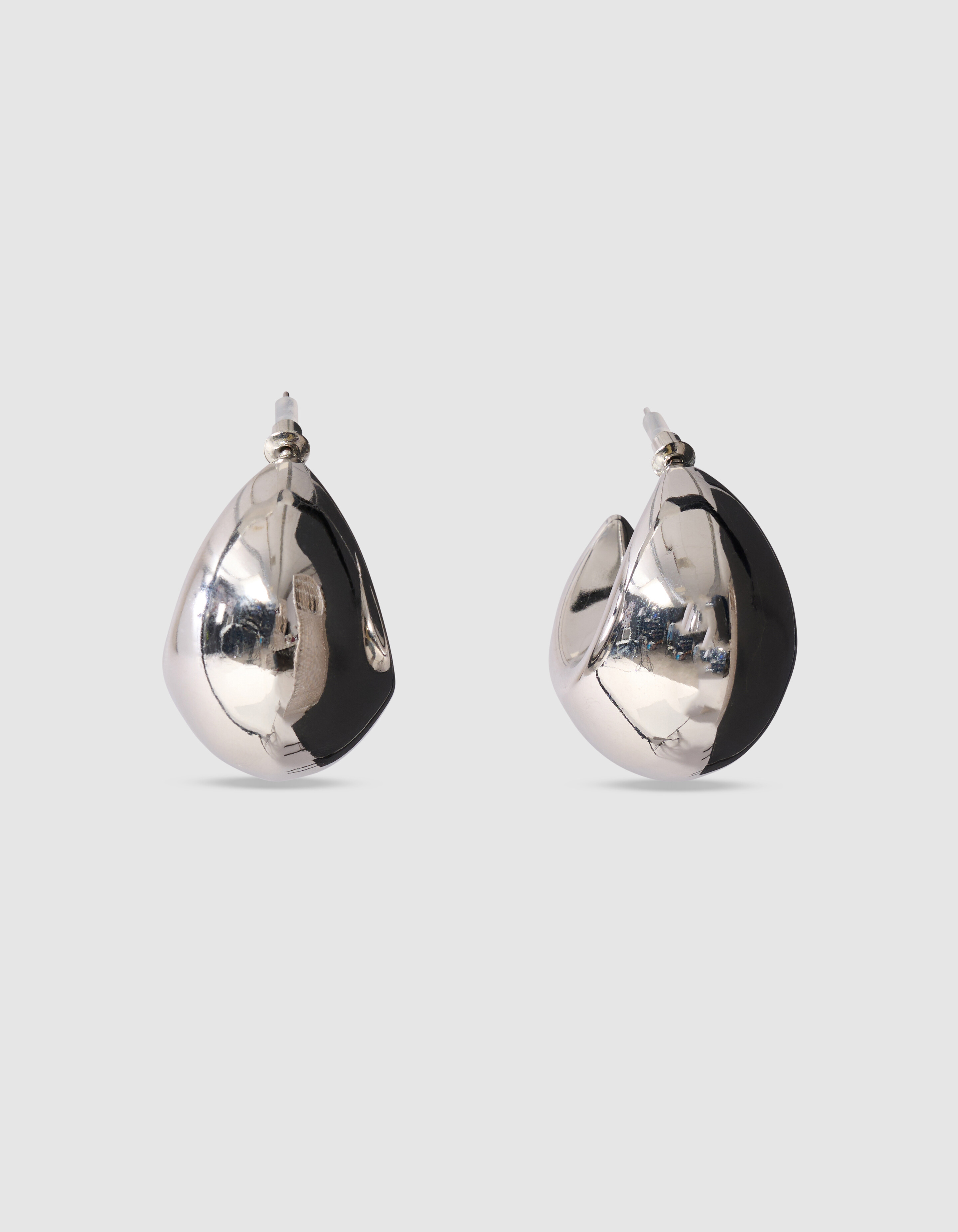 Bulky Big Hoop Ohrringe Silber SHOEBY ACCESSOIRES