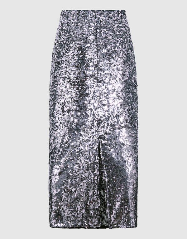 Sequin Maxi Rock Dunkelgrau Von Fred SHOEBY WOMEN