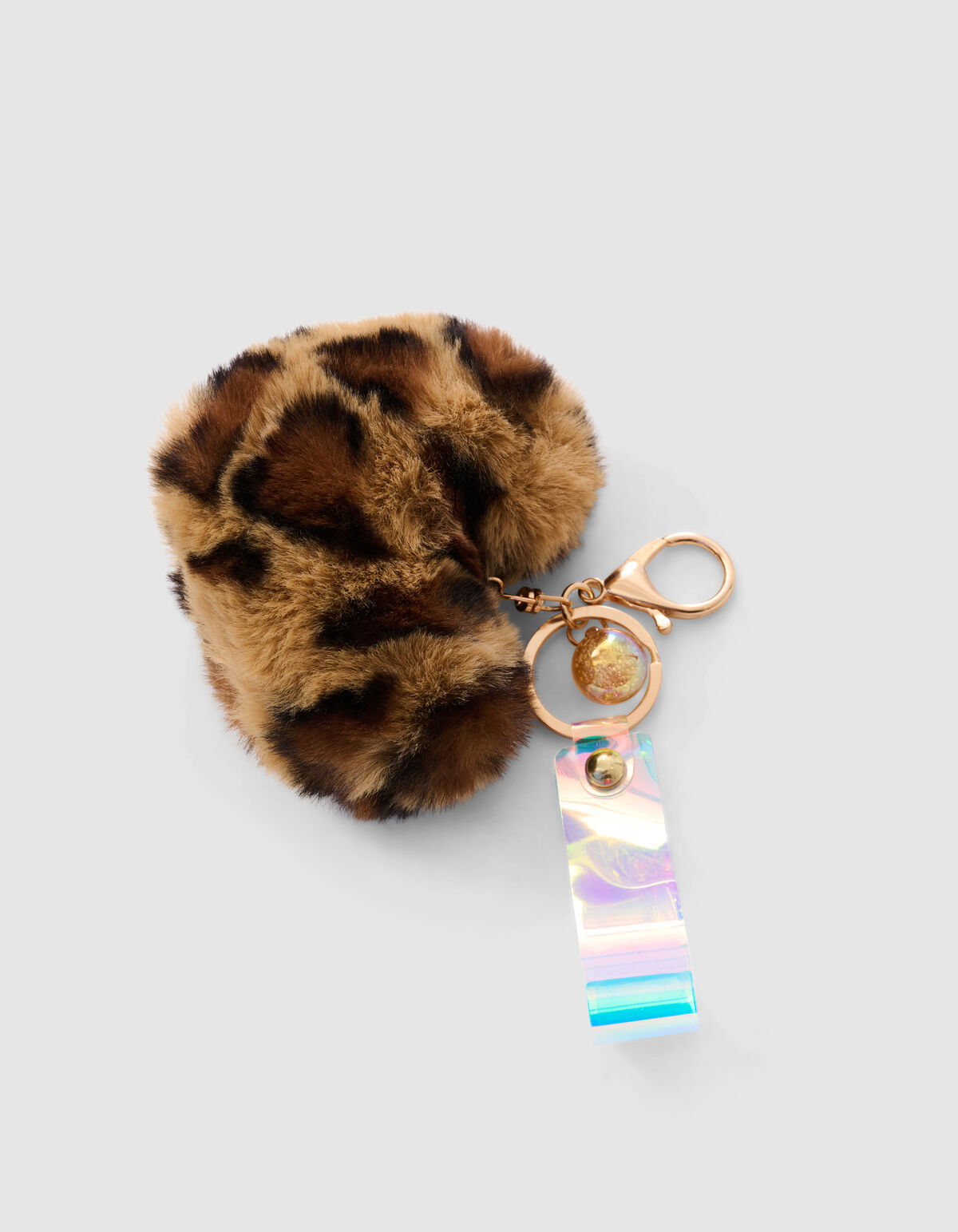 Pelz Leopard Schlüsselanhänger Braun SHOEBY ACCESSOIRES