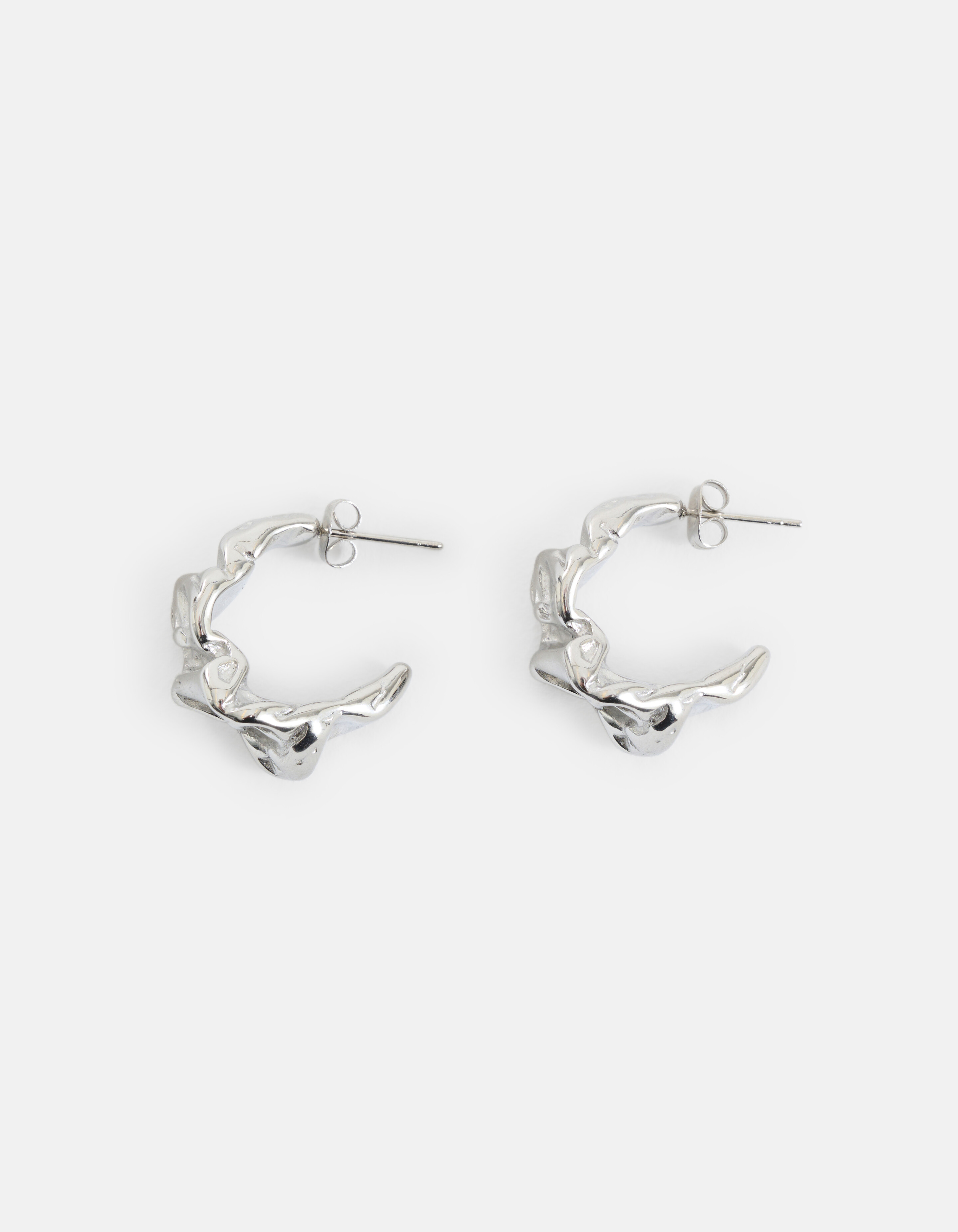 Großvolumige Ohrringe Silber SHOEBY ACCESSOIRES