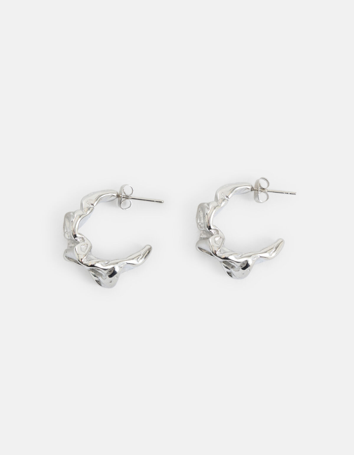 Großvolumige Ohrringe Silber SHOEBY ACCESSOIRES