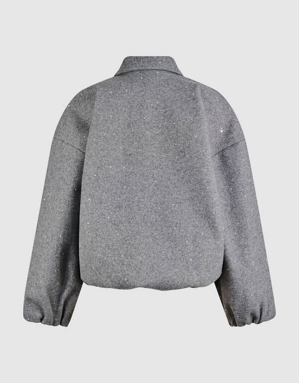 Strass-Bomber Jack Grau von Mieke SHOEBY WOMEN