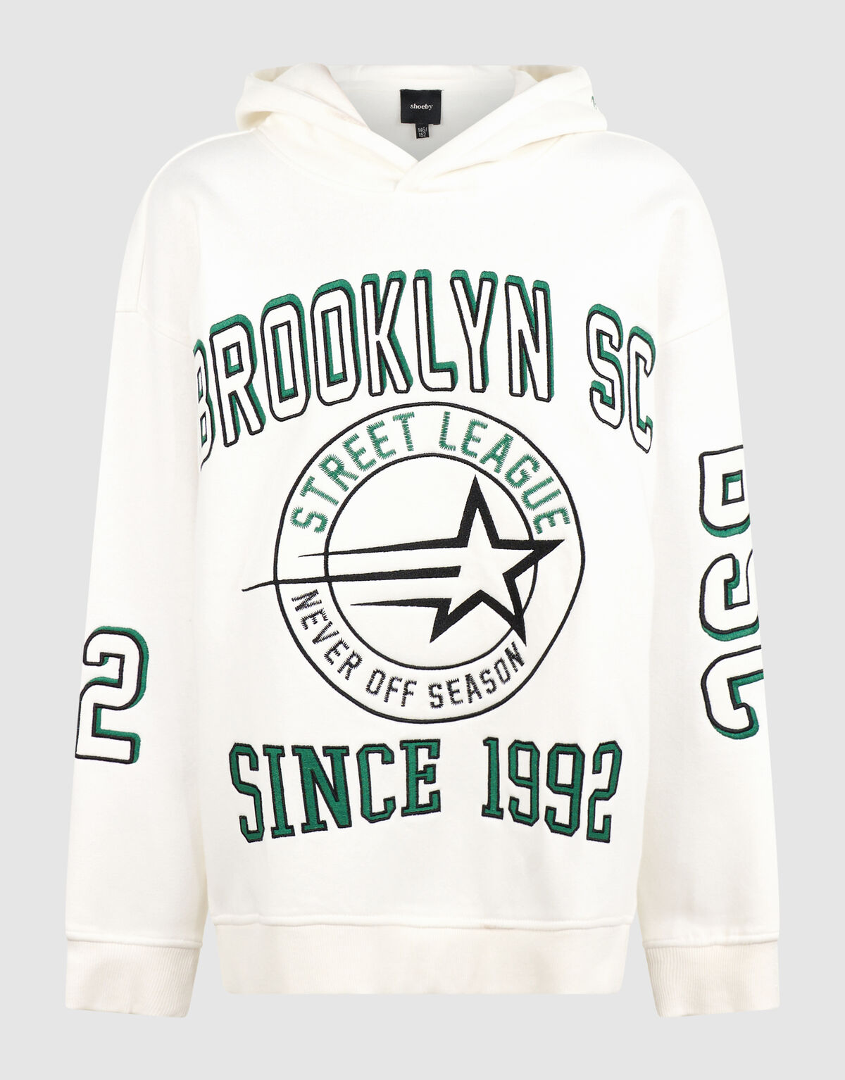 Brooklyn Oversized Hoodie Wei&szlig; SHOEBY BOYS