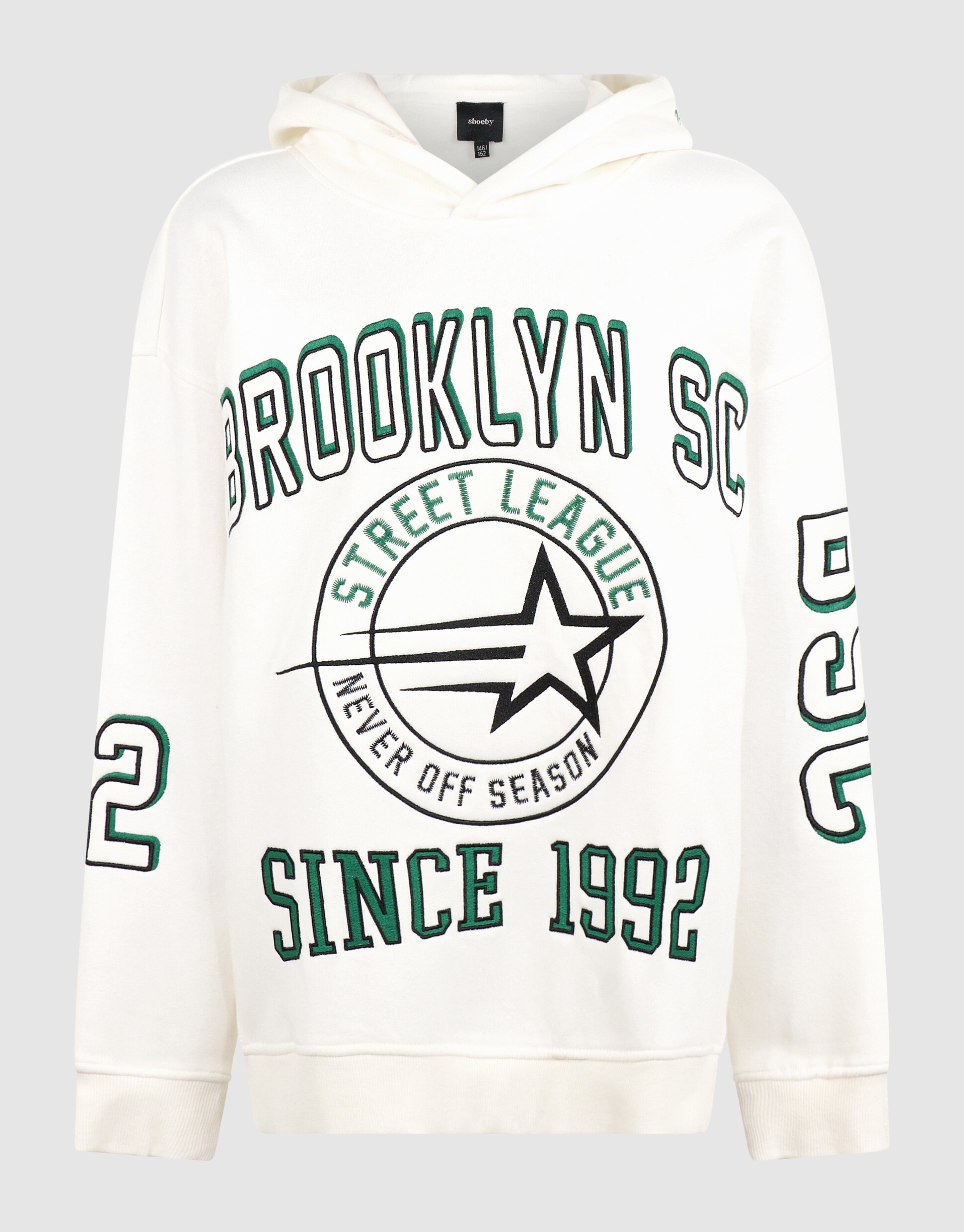 Brooklyn Oversized Hoodie Wei&szlig; SHOEBY BOYS