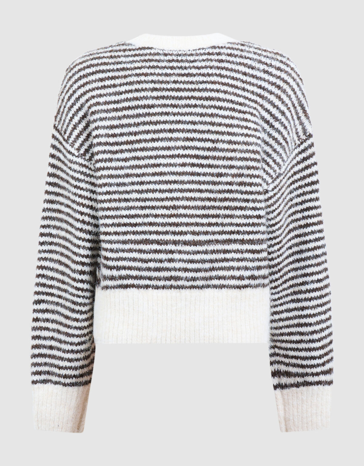 Gestreifter Heart Pullover Cremewei&szlig; SHOEBY GIRLS