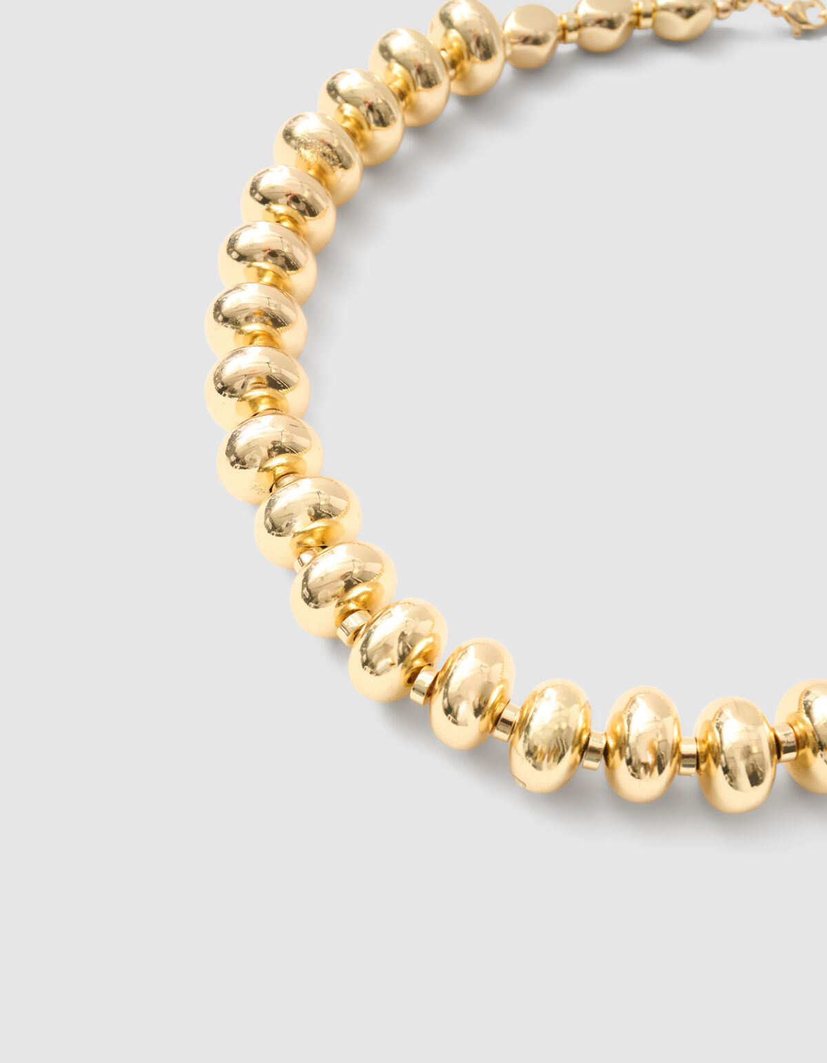 Runde ovale Halskette Gold SHOEBY ACCESSOIRES