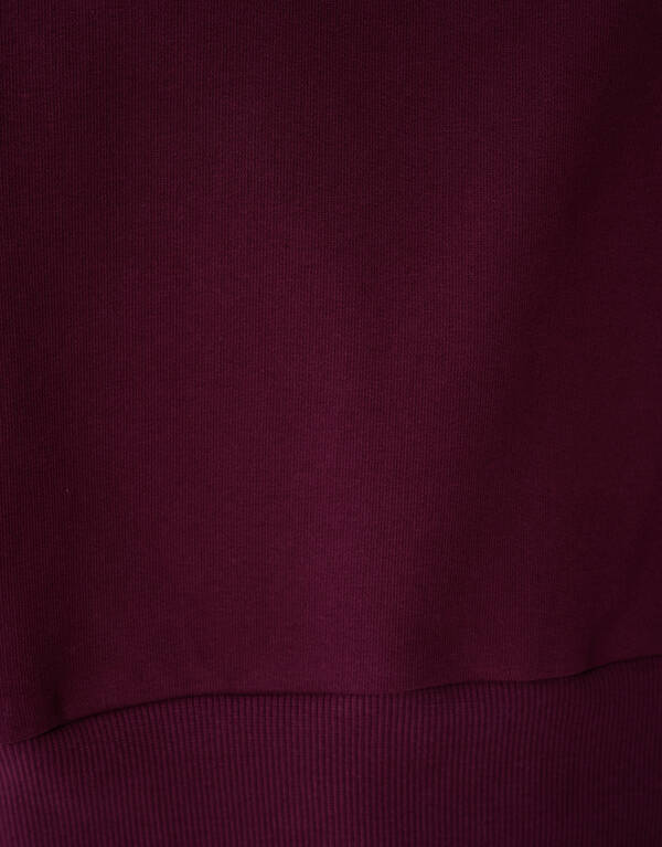 Pullover mit großen Schultern Dunkelrot SHOEBY WOMEN