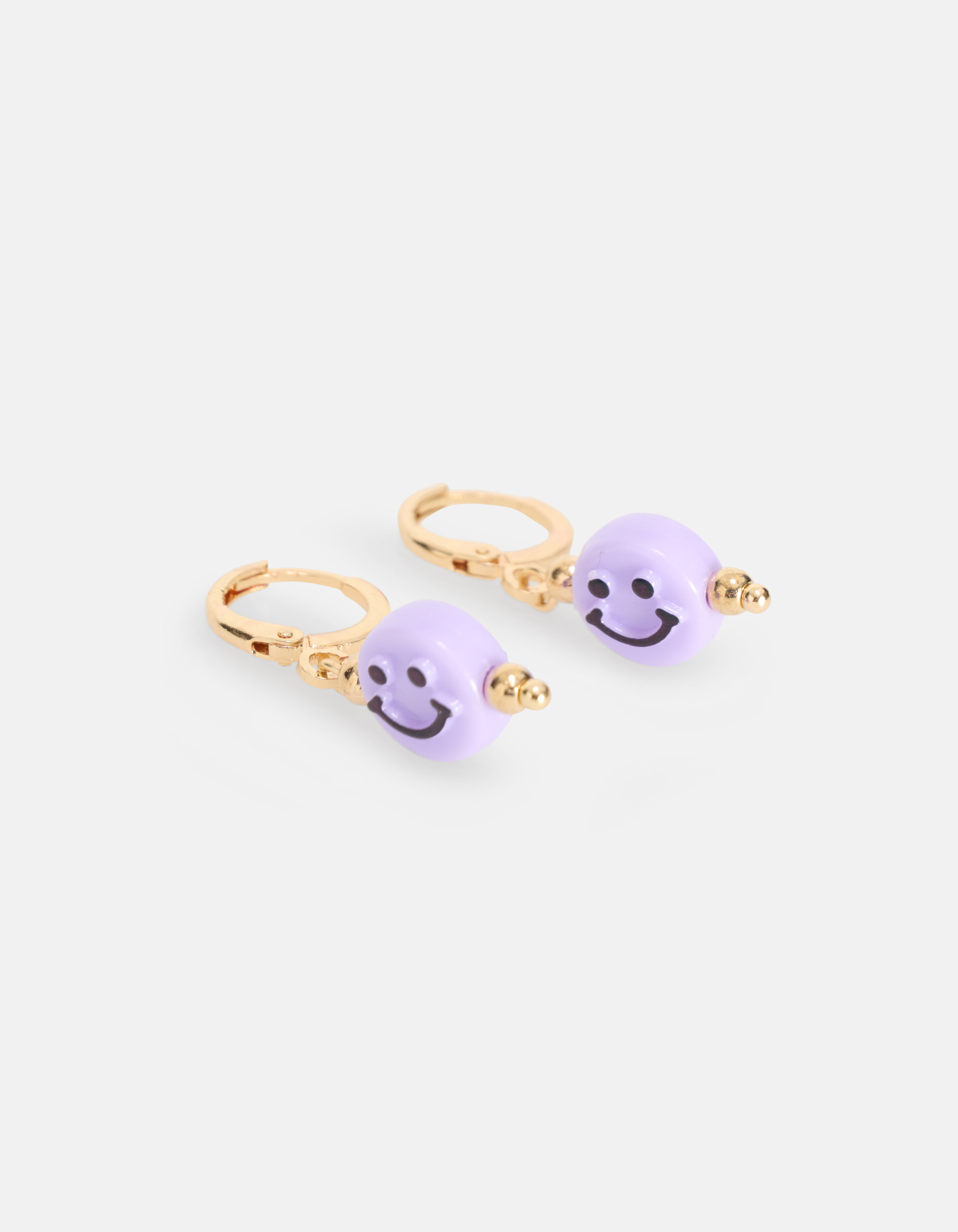 Ohrringe mit Smiley Hellviolett SHOEBY ACCESSOIRES