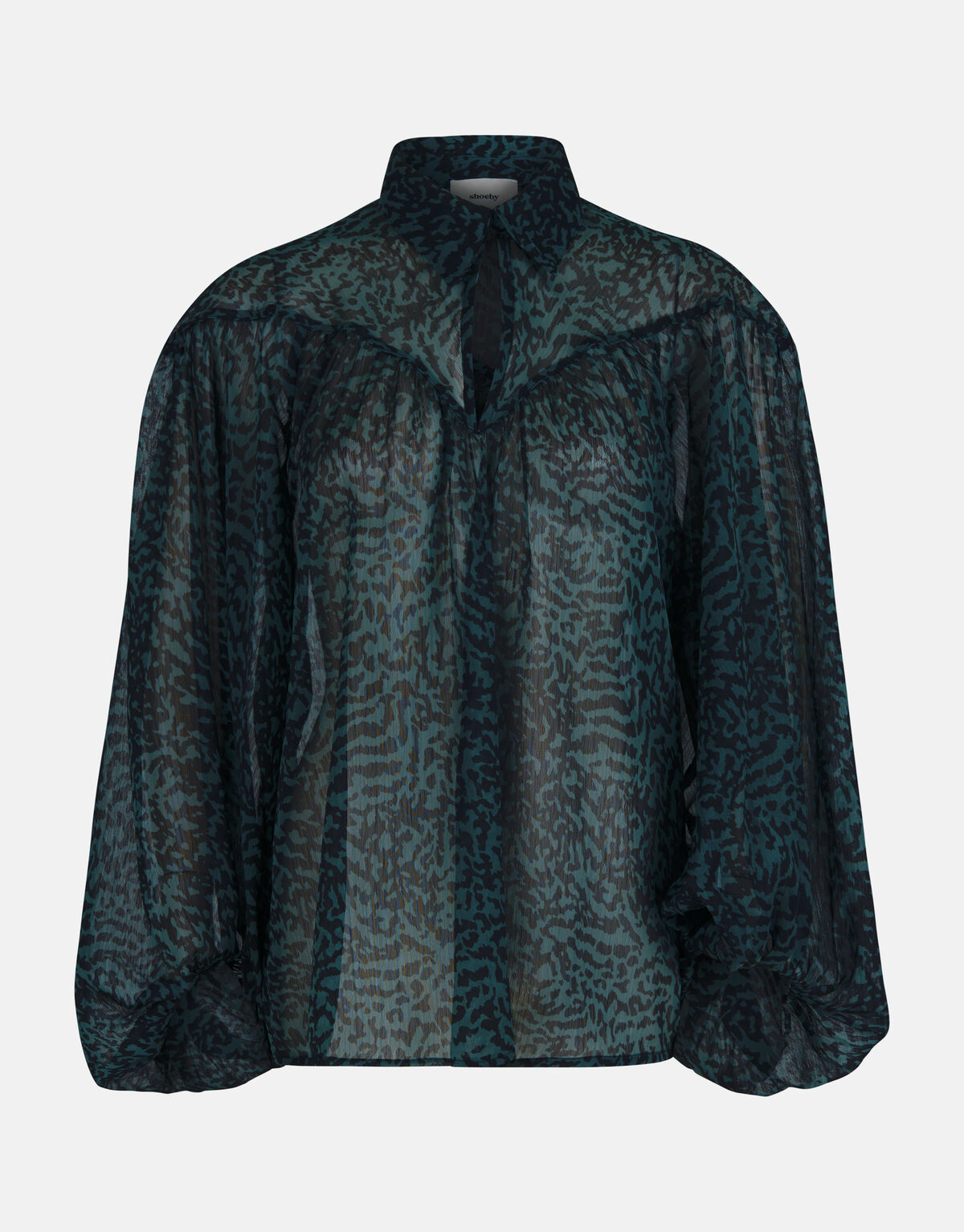 Chiffonbluse Dunkelgrün SHOEBY WOMEN