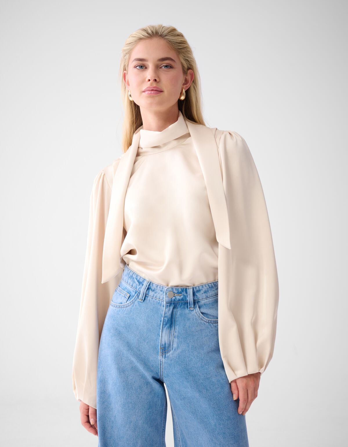 Satinbluse Off White von Lonneke SHOEBY WOMEN