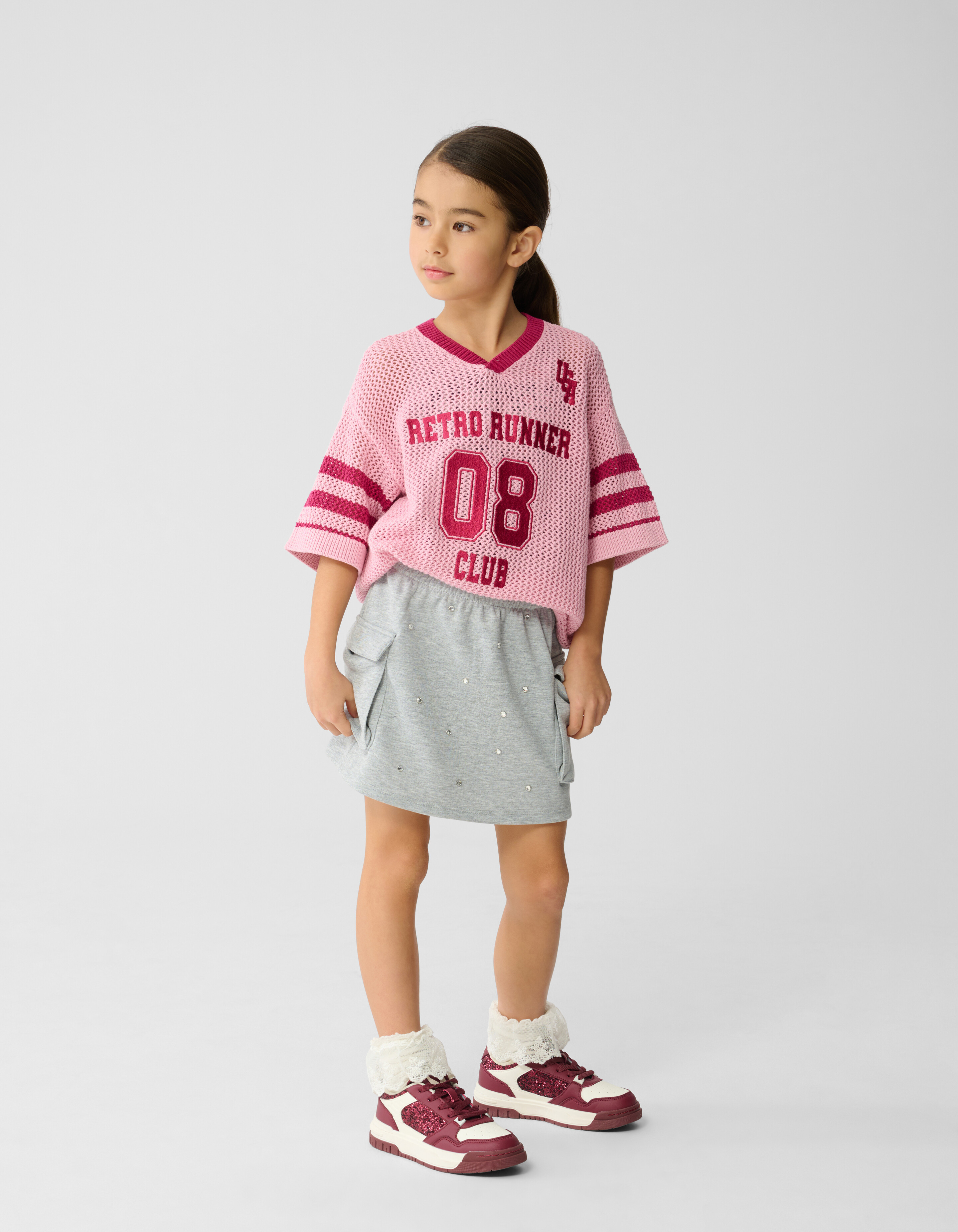 Strass Cargo Mini Rock Hellgrau SHOEBY GIRLS