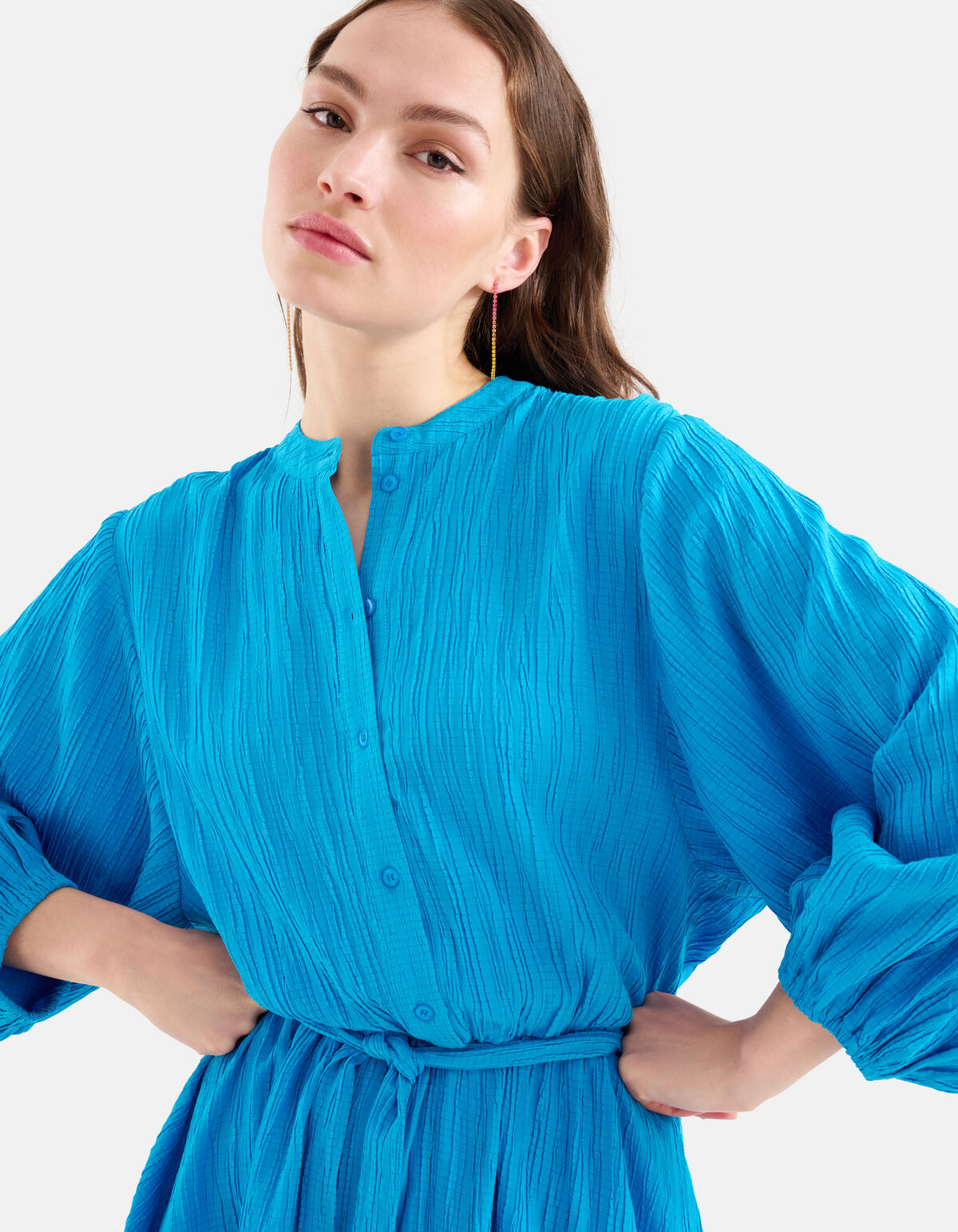 Struktur Kleid Blau SHOEBY WOMEN