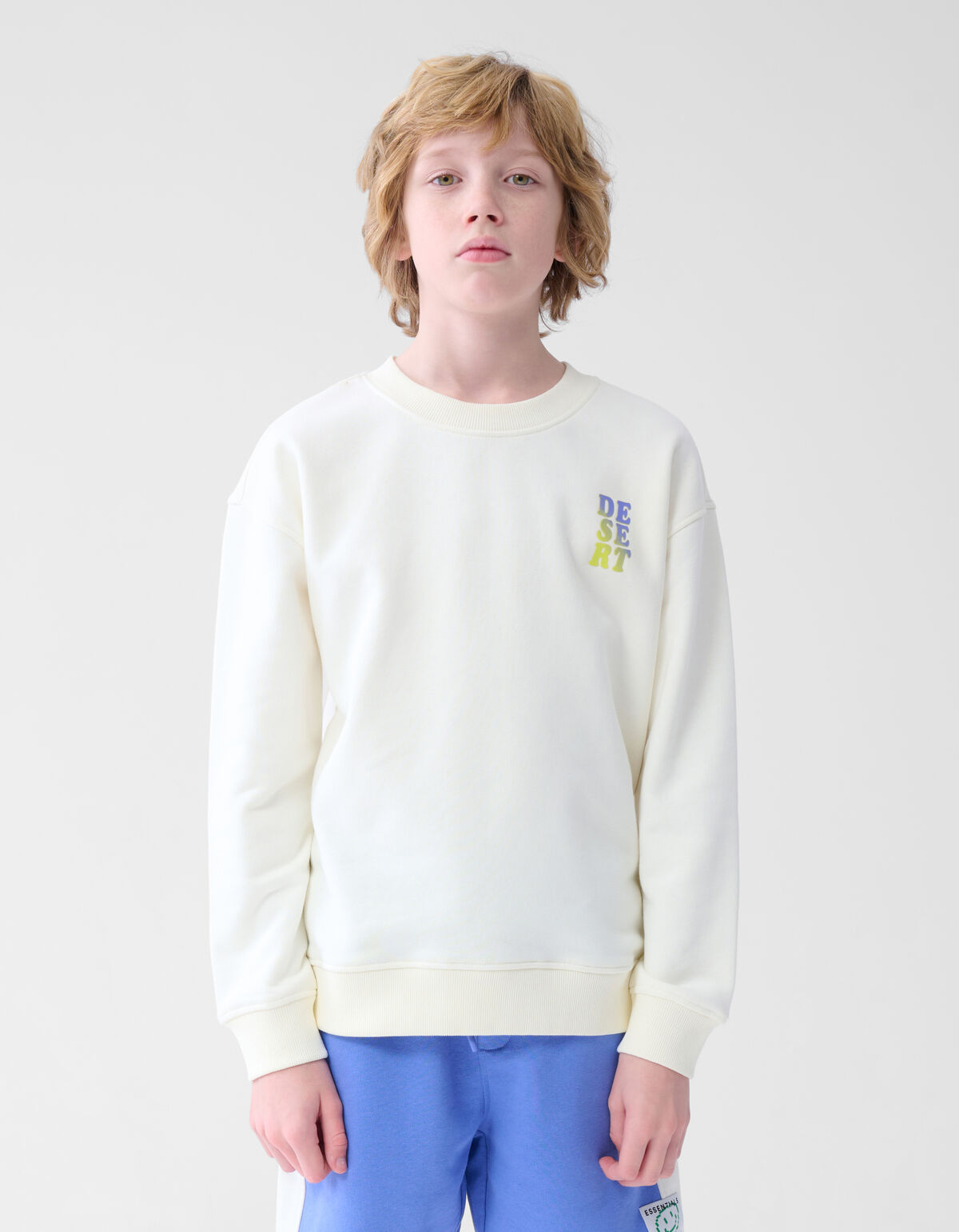 Textdruck Pullover Off White SHOEBY BOYS