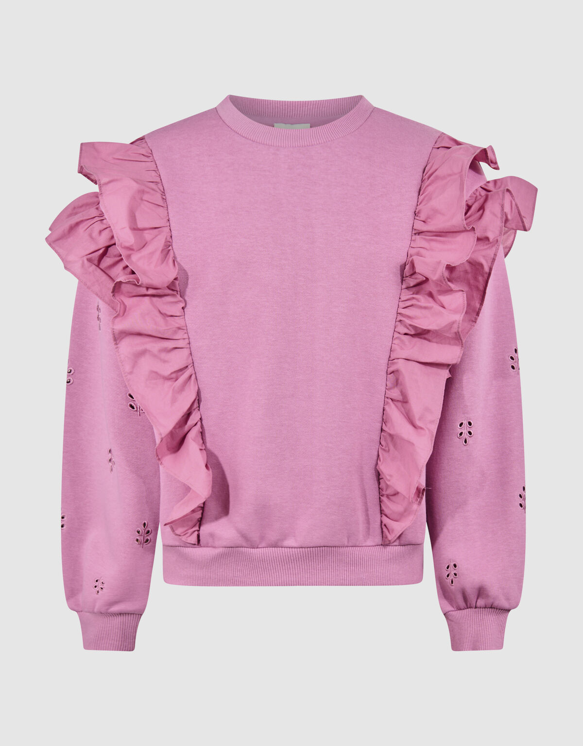Pullover mit Rüschenstickerei Rosa SHOEBY GIRLS