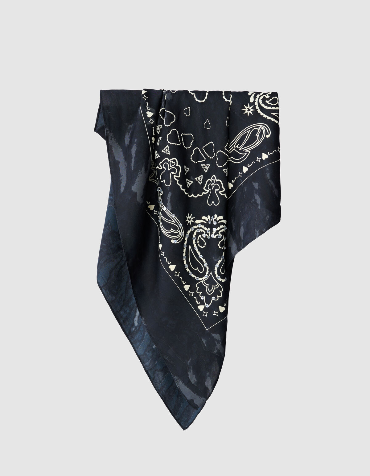 Strass Paisley Schal Dunkelgrau SHOEBY ACCESSOIRES