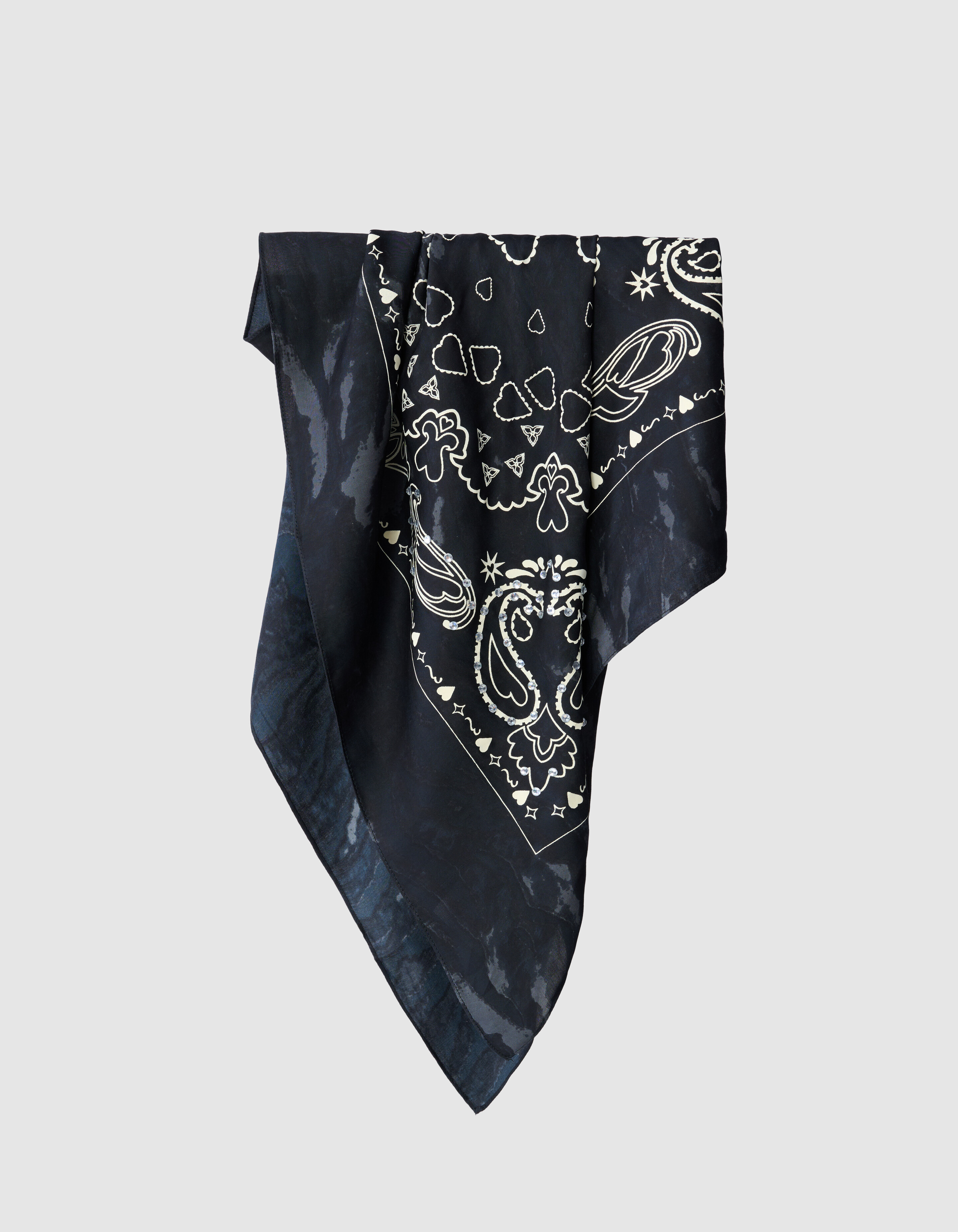 Strass Paisley Schal Dunkelgrau SHOEBY ACCESSOIRES