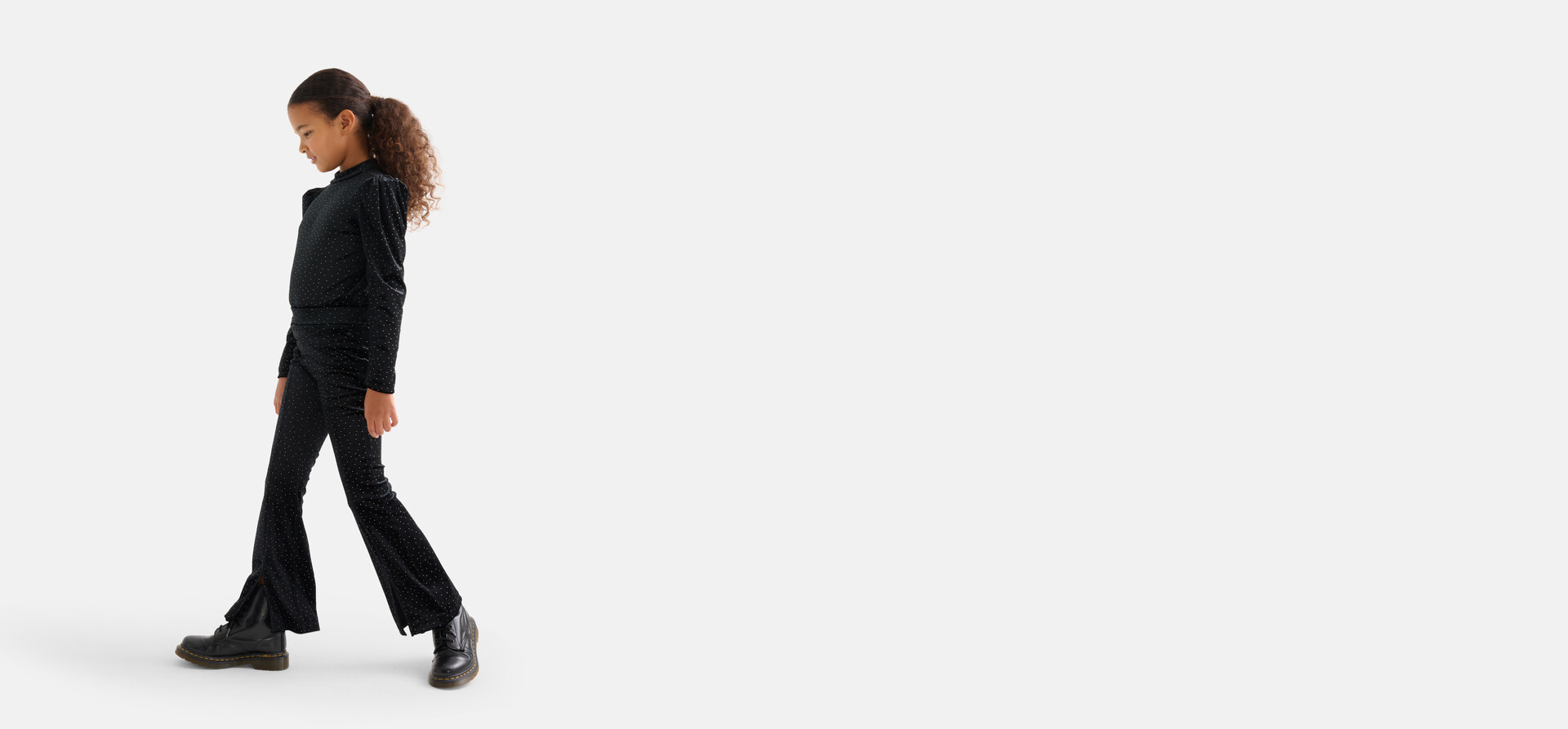 Samt Top Schwarz SHOEBY GIRLS