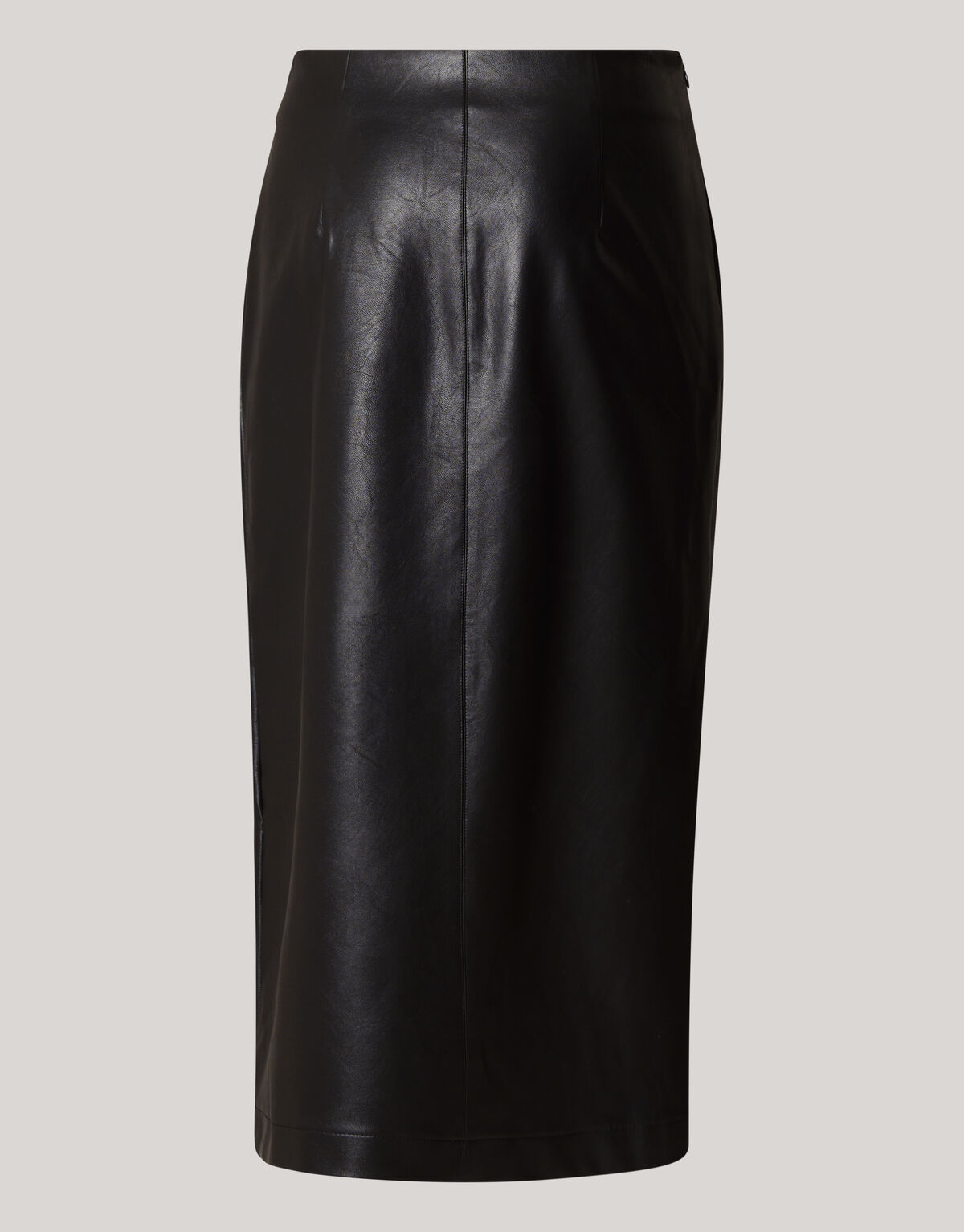 Veganer Leder Midirock Schwarz SHOEBY WOMEN