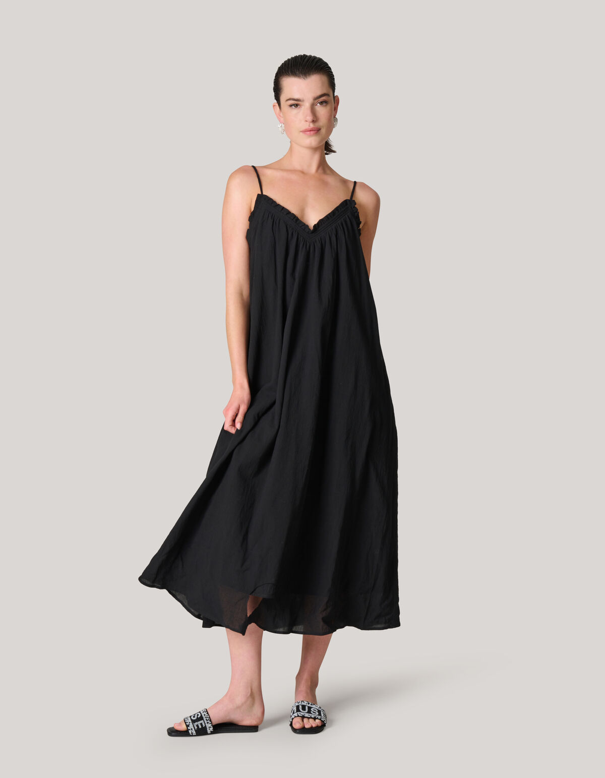 Perlenpantoffel Schwarz SHOEBY SHOES