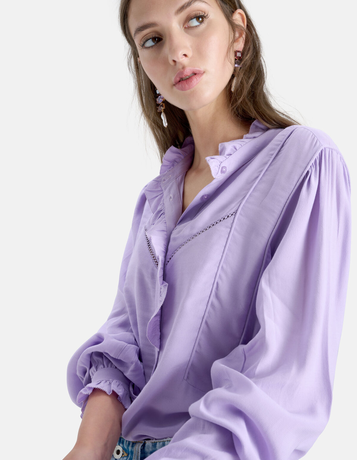 Bluse mit Spitzenbändern SHOEBY WOMEN