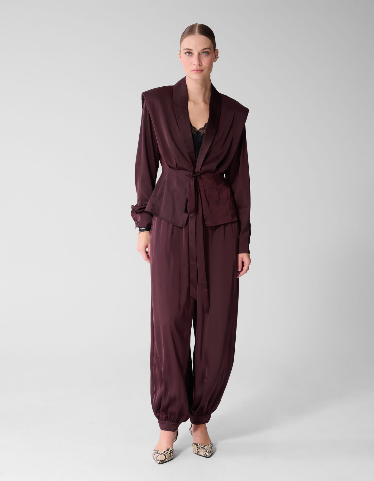 Taillierte Bluse Dunkelrot By Mieke SHOEBY WOMEN